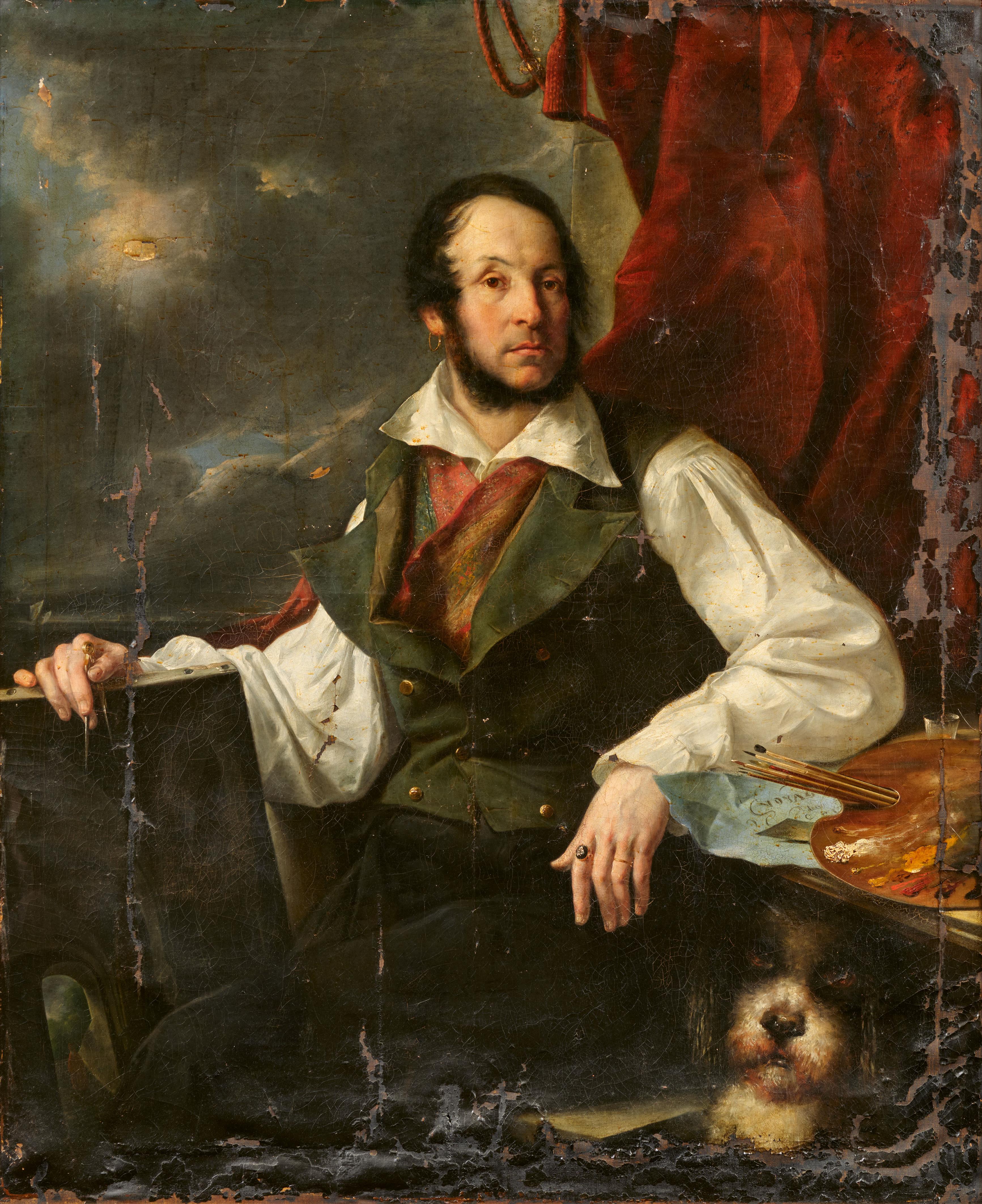 Friedrich Schilcher - Portrait of the Painter Antonio de Pian - image-1