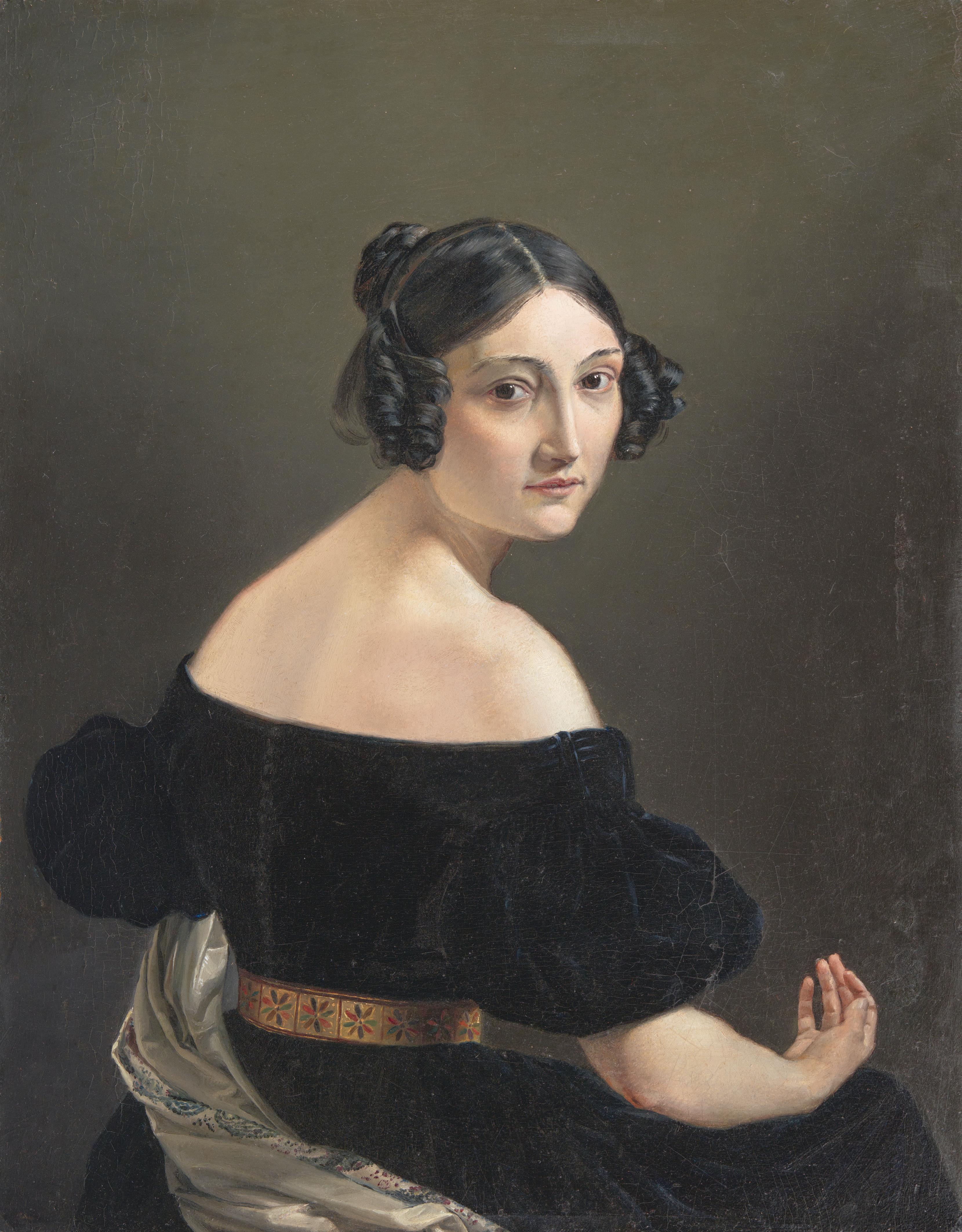Eliseo Sala - Bildnis einer lombardischen Dame - image-1