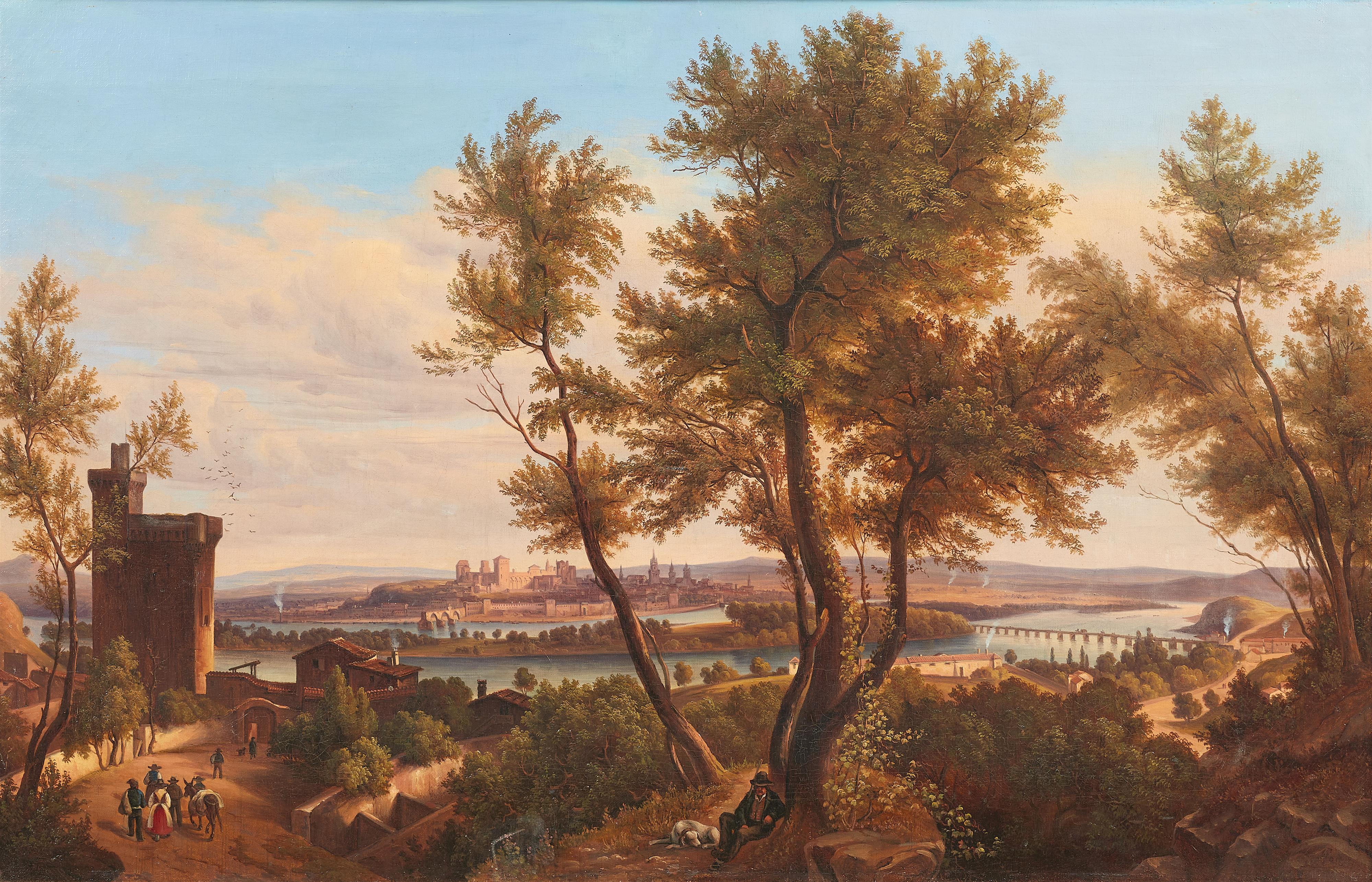 Anton Castell - View of Avignon - image-1