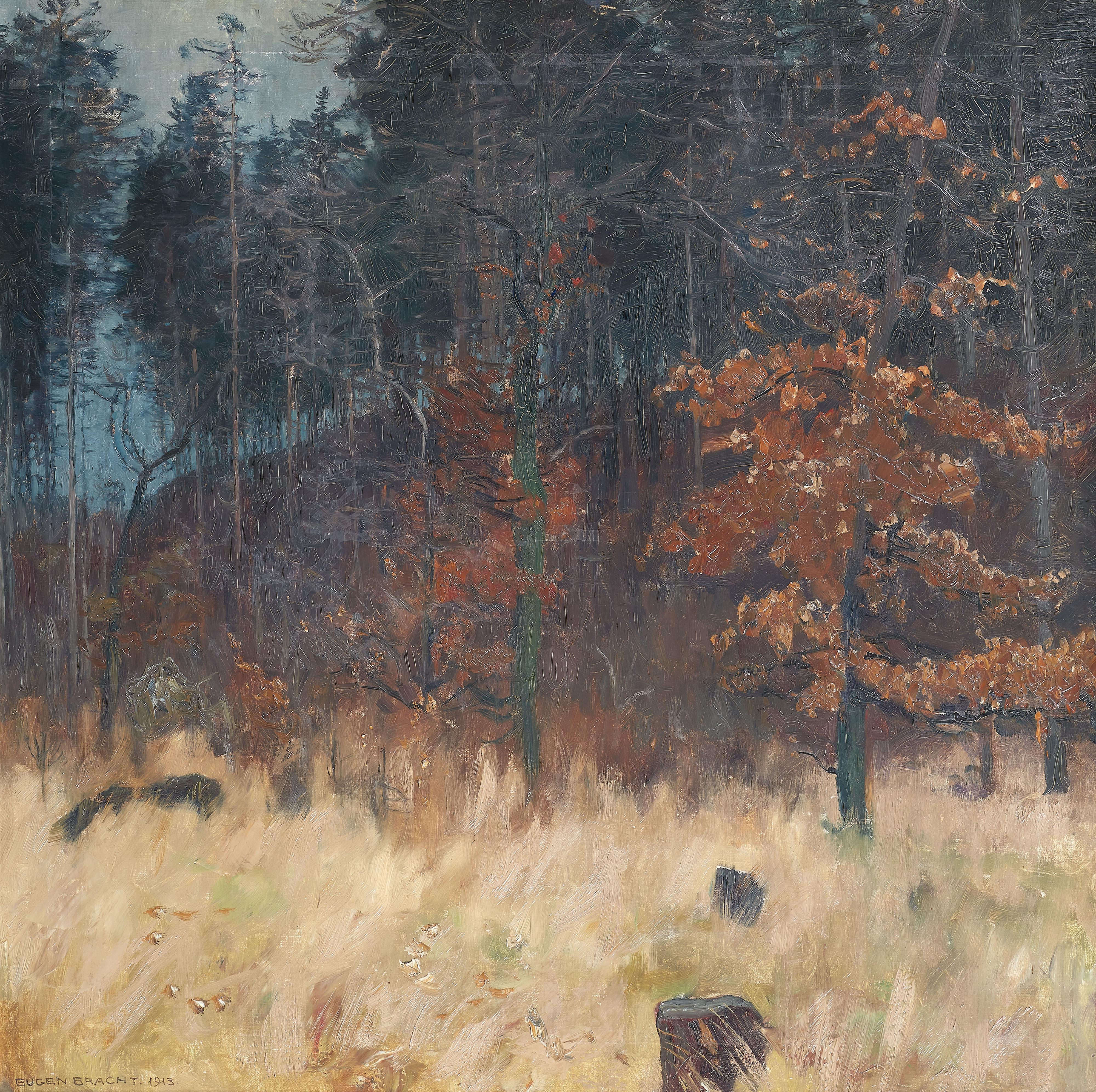 Eugen Bracht - Autumnal Forest - image-1