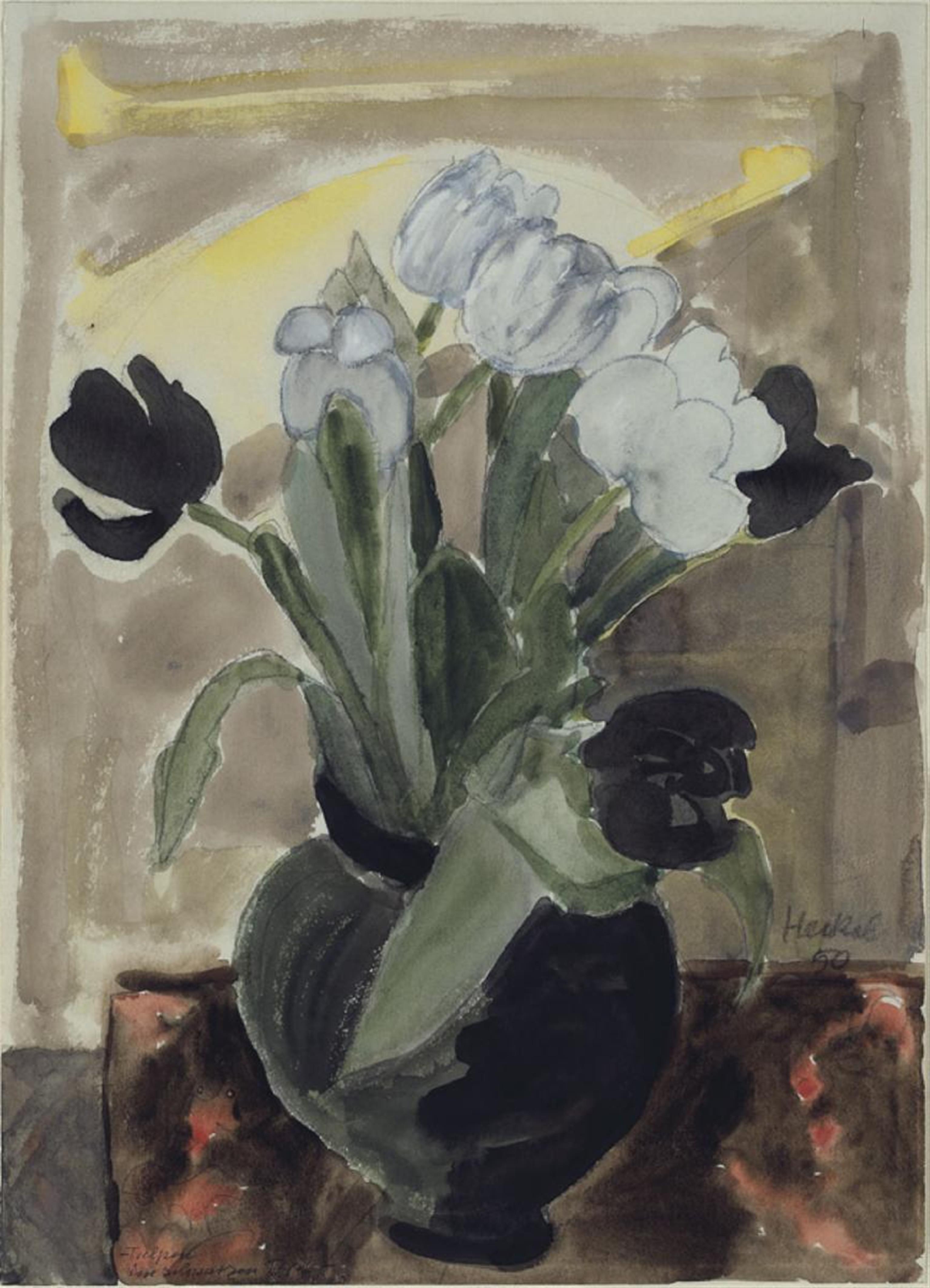 Erich Heckel - Tulpen im schwarzem Topf - image-1