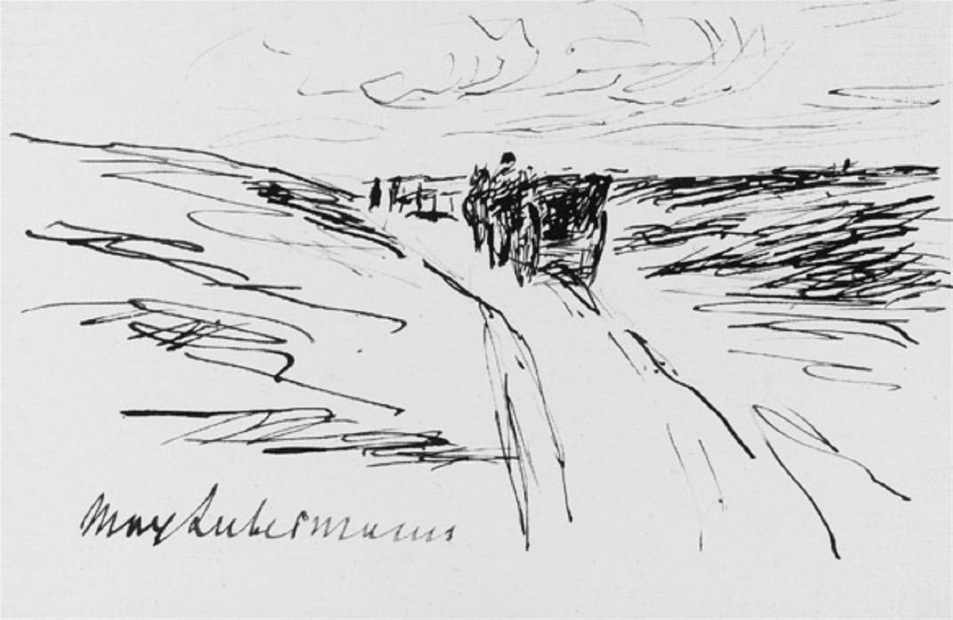 Max Liebermann - Pferdewagen in den Dünen - image-1