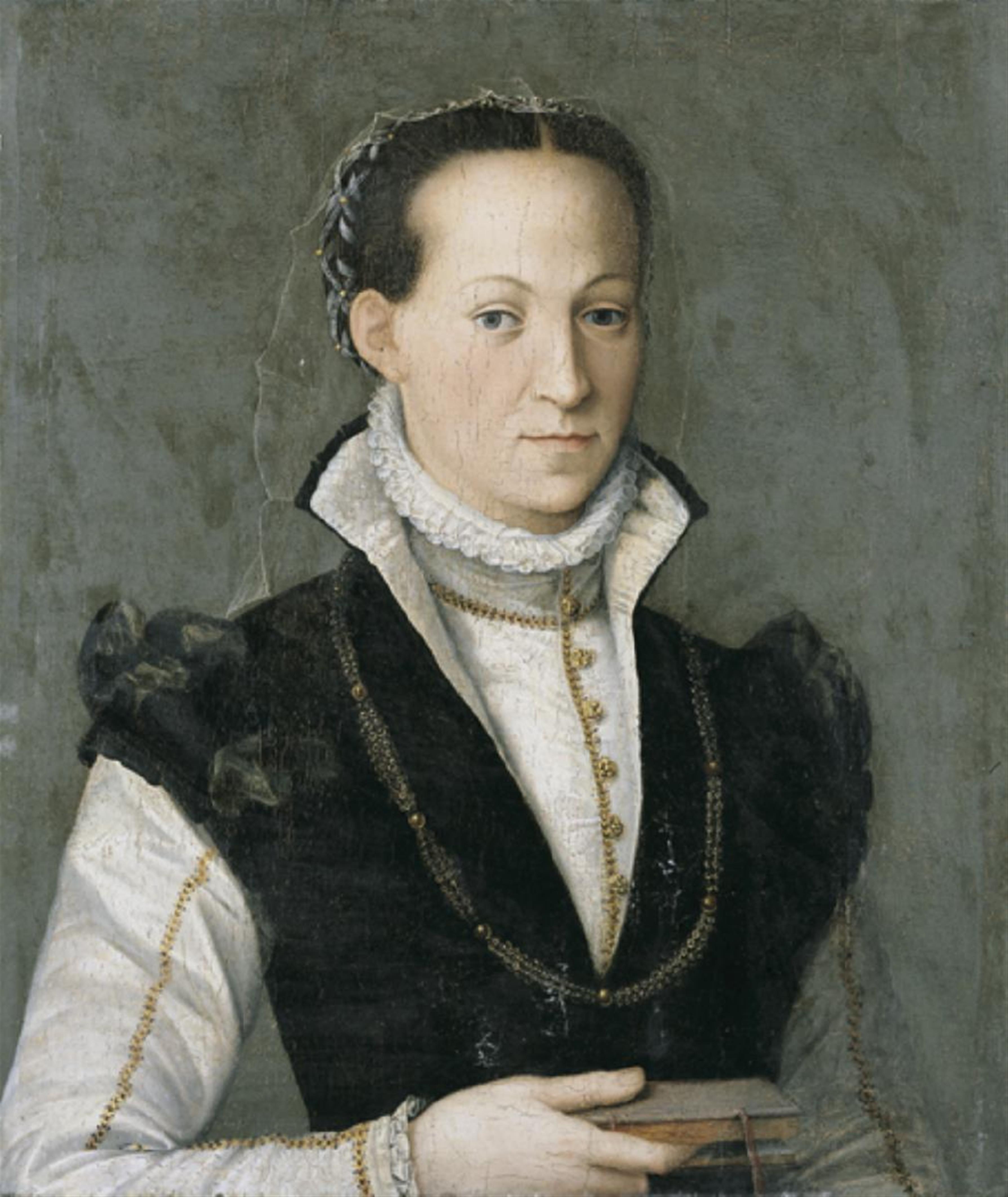 Sofonisba Anguissola, Umkreis - BILDNIS EINER DAME, die in der Hand ein Buch hält. - image-1