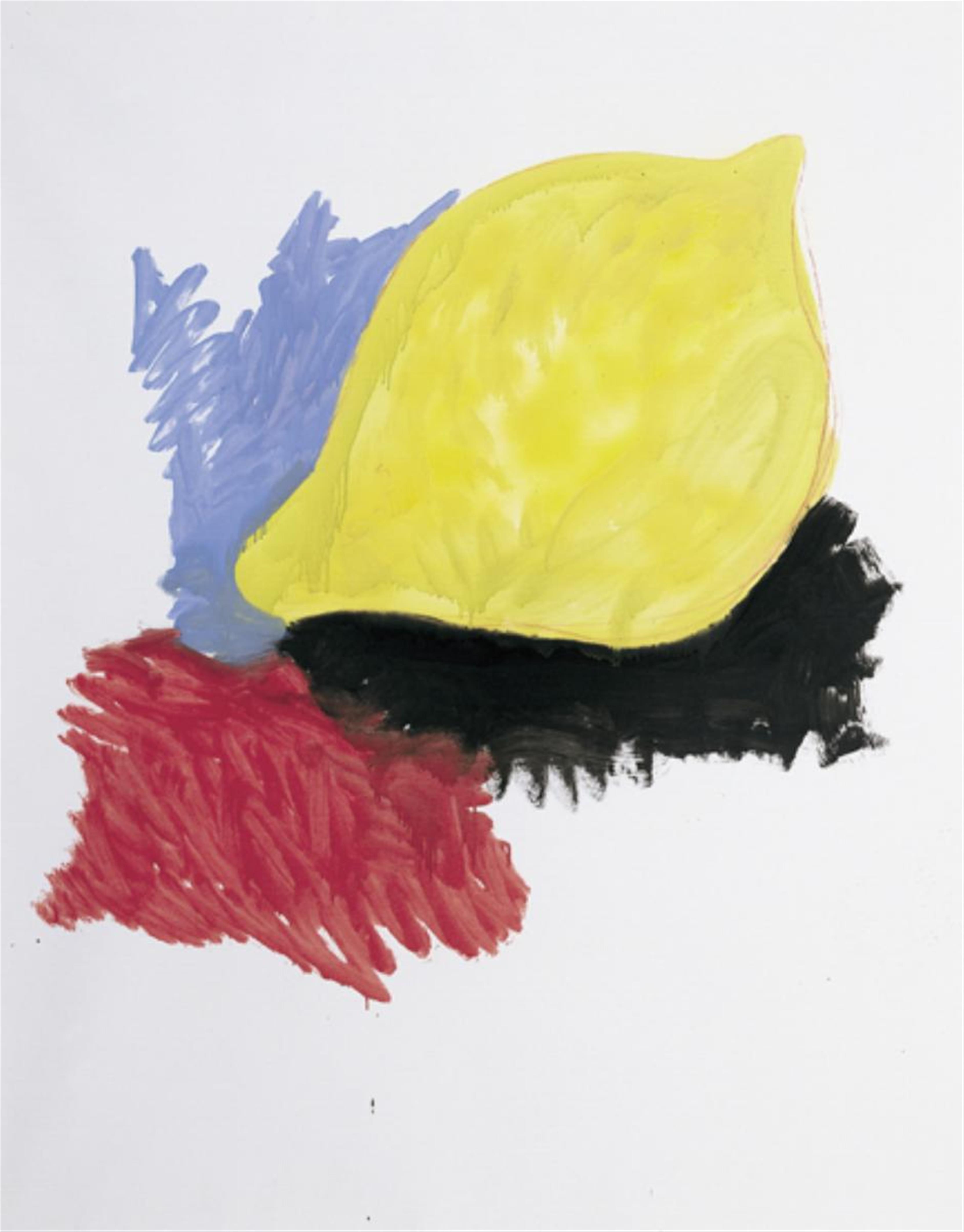 Thomas Schütte - Zitrone mit Blau, Gelb und Schwarz (und Rot) - image-1