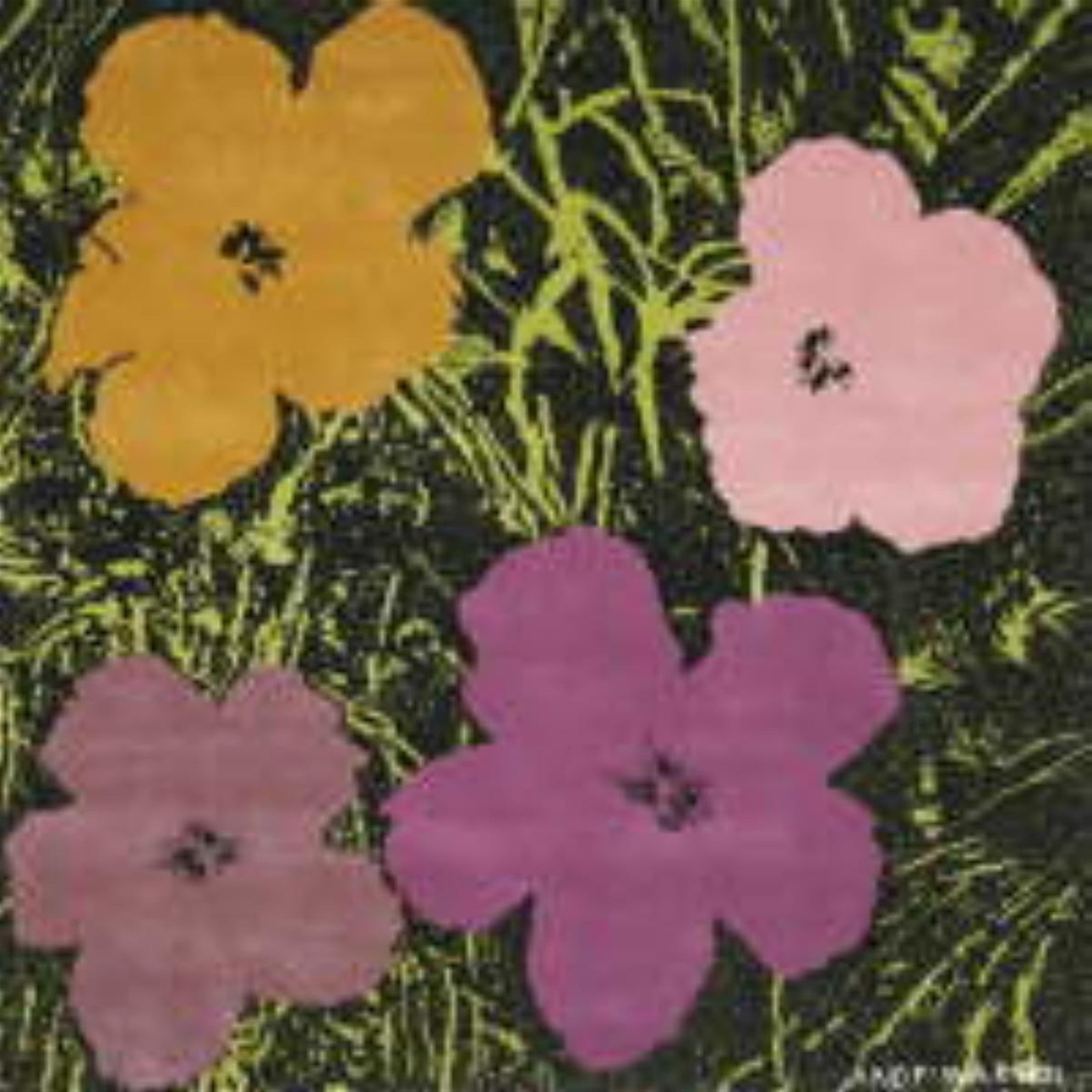 Nach Andy Warhol - Four Flowers - image-1