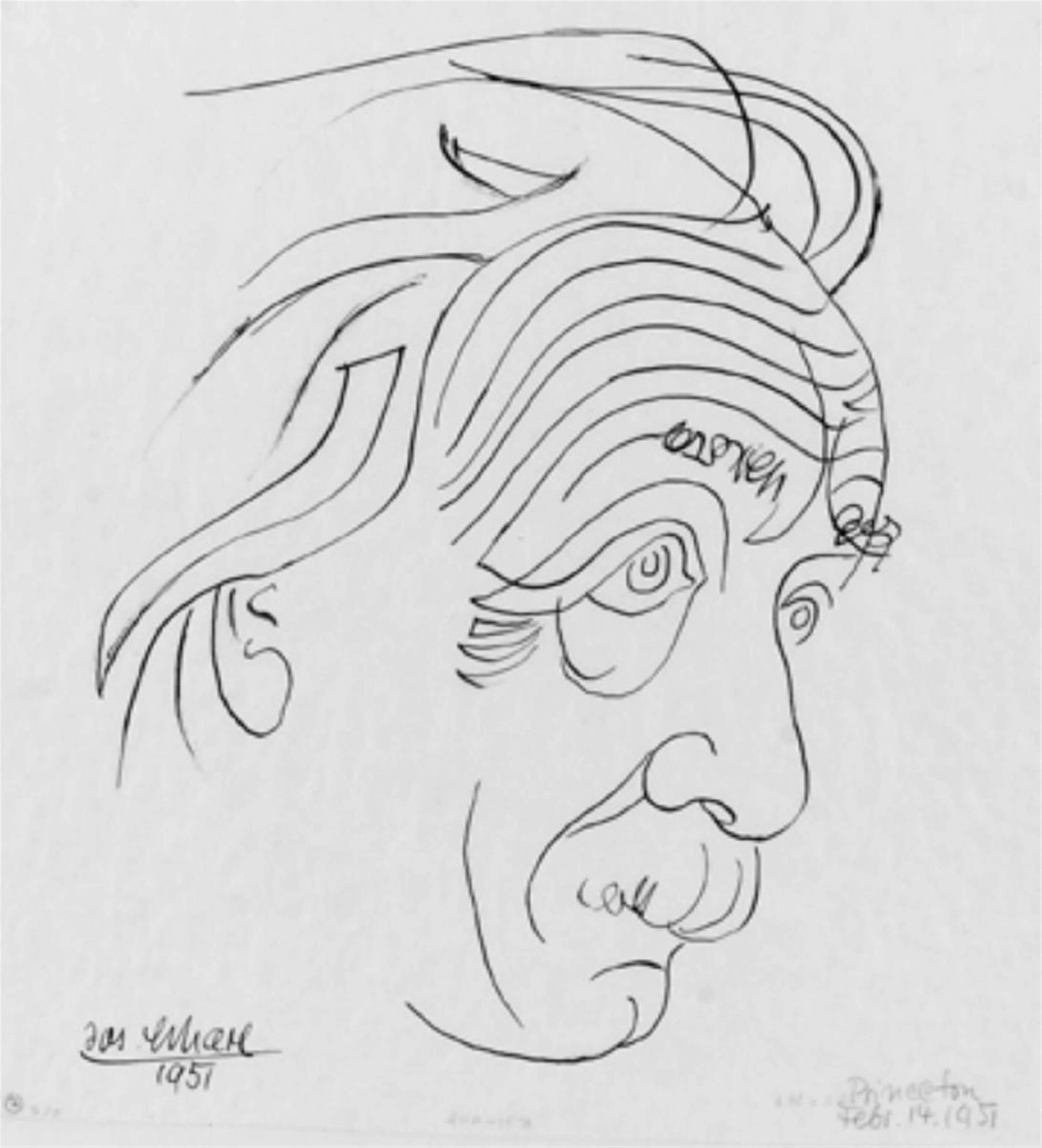 Josef Scharl - Albert Einstein, nach rechts blickend - image-1