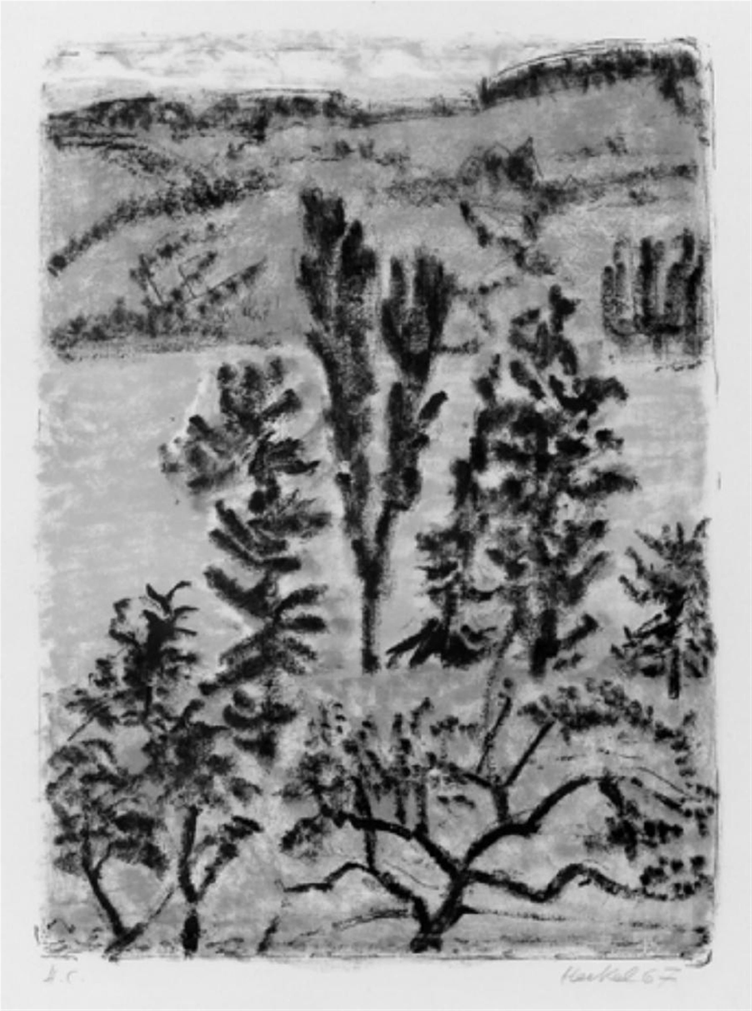 Erich Heckel - Bäume am See - image-1