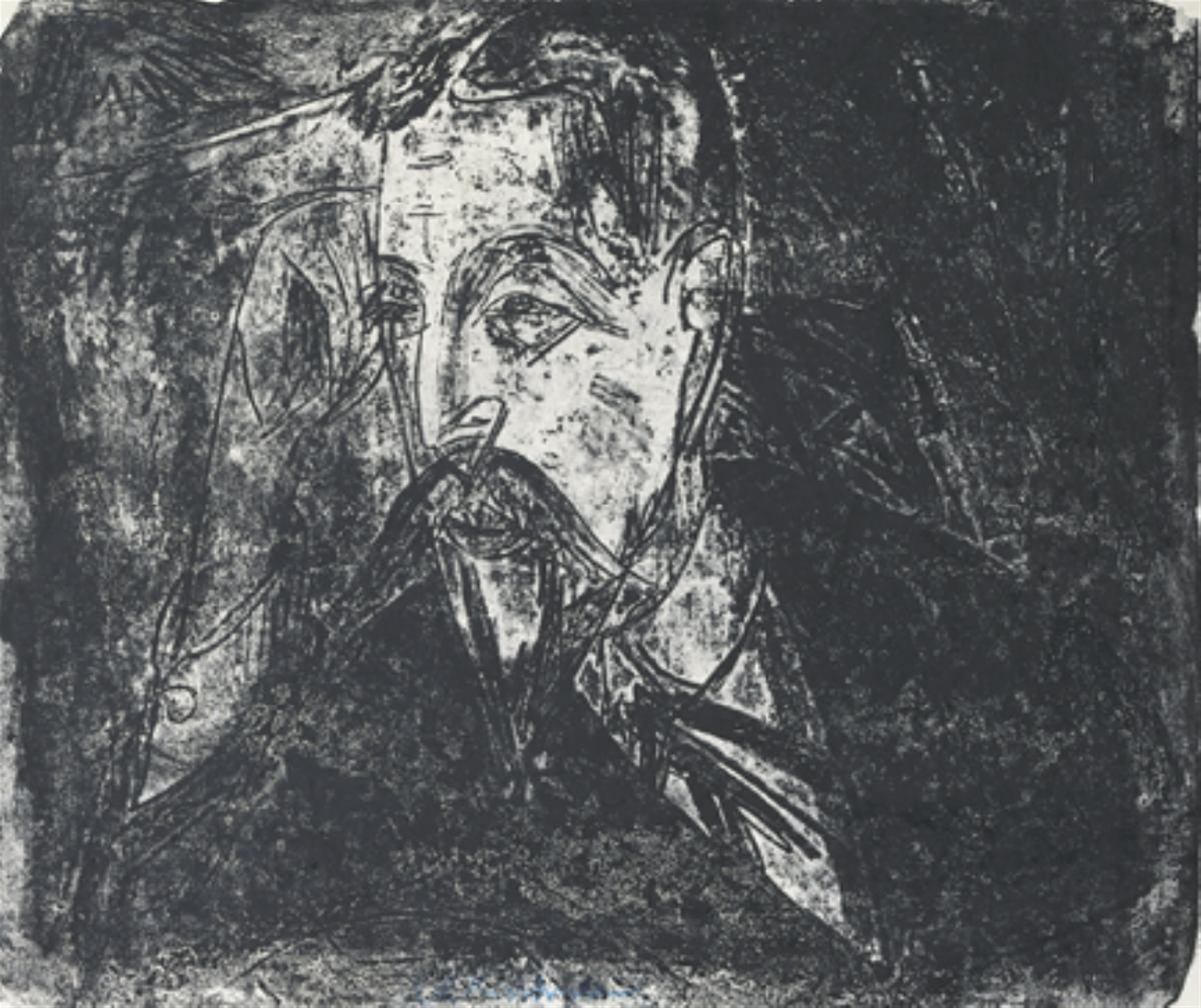 Ernst Ludwig Kirchner - Kopf Professor Graef (Querformat) - image-1