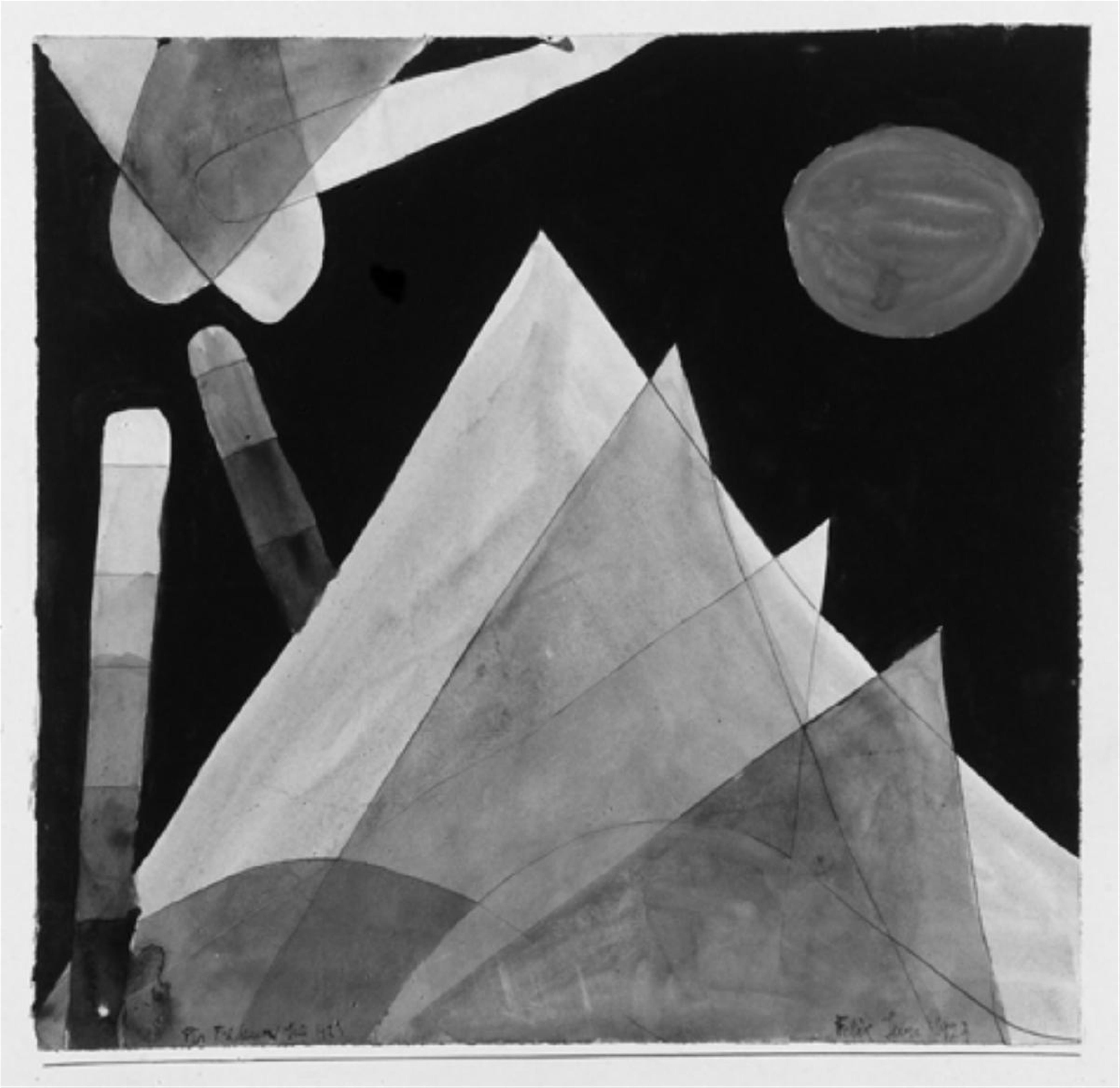 Felix Klee - Komposition mit roter Sonne - image-1