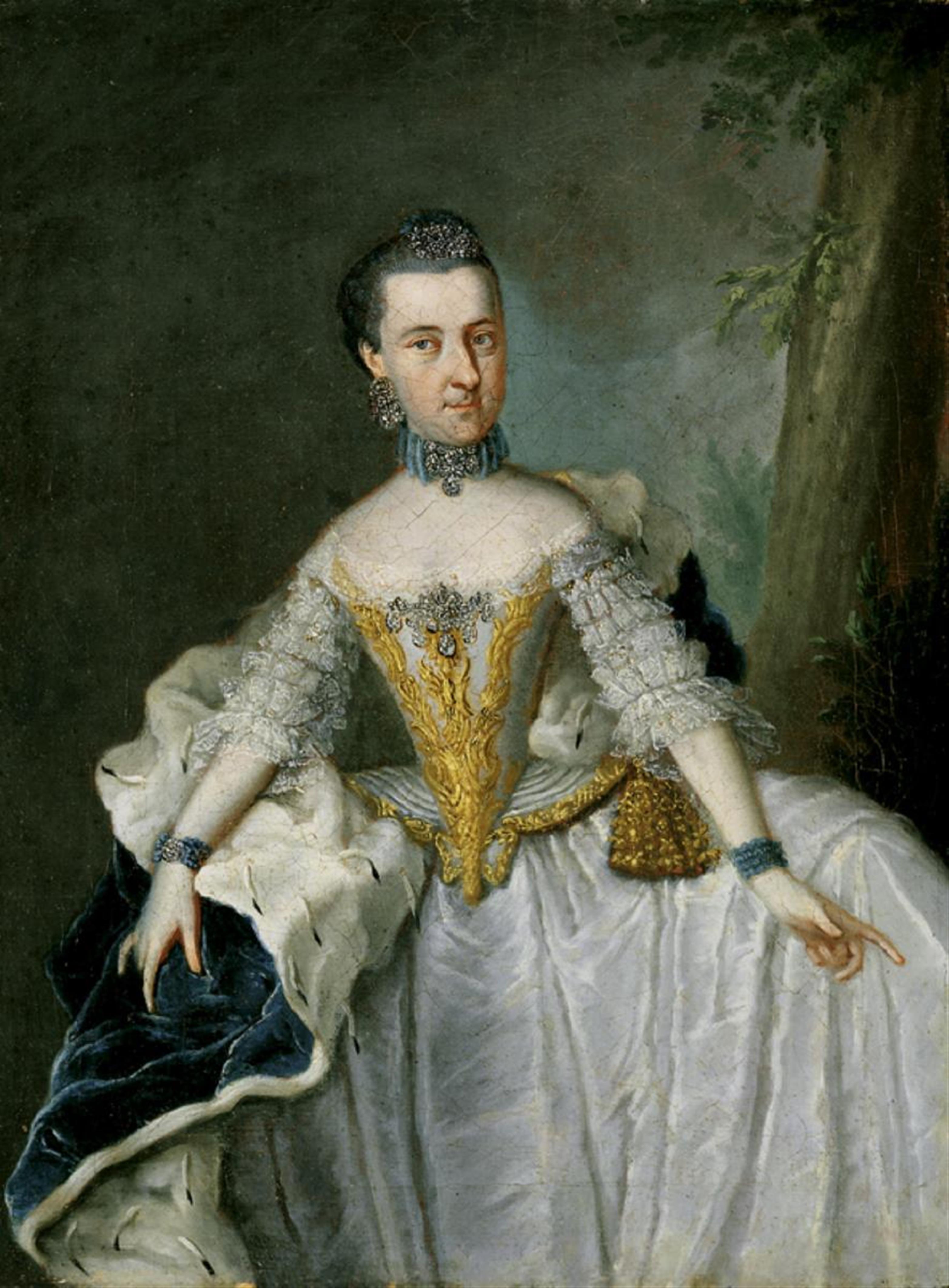 Johann Georg Ziesenis - BILDNIS DER HERZOGIN ANNA AMALIA VON SACHSEN-WEIMAR, PRINZESSIN VON BRAUNSCHWEIG-WOLFENBÜTTEL (1739-1807). - image-1