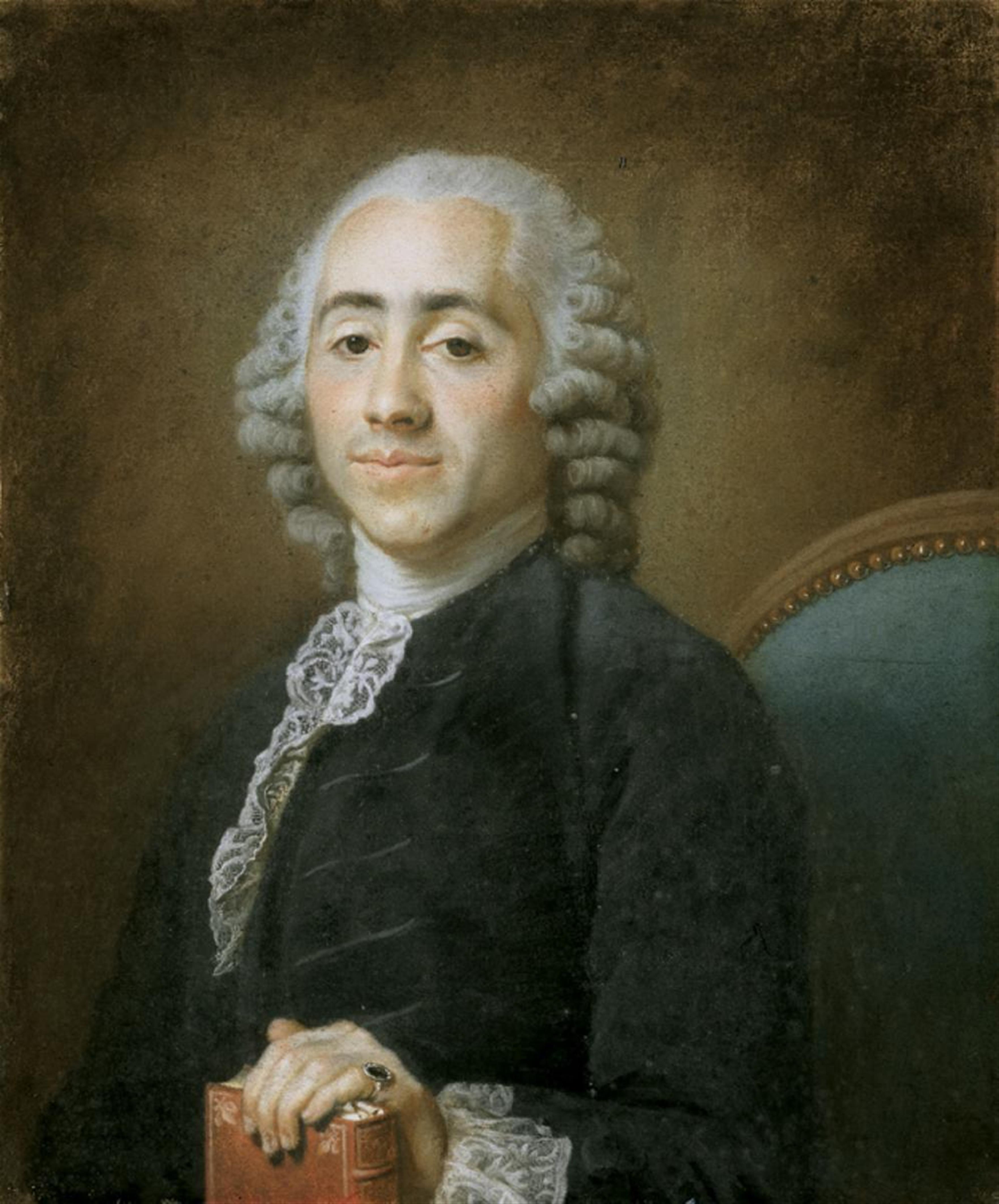 Jean-Baptiste Perroneau, Umkreis - HERRENBILDNIS. - image-1