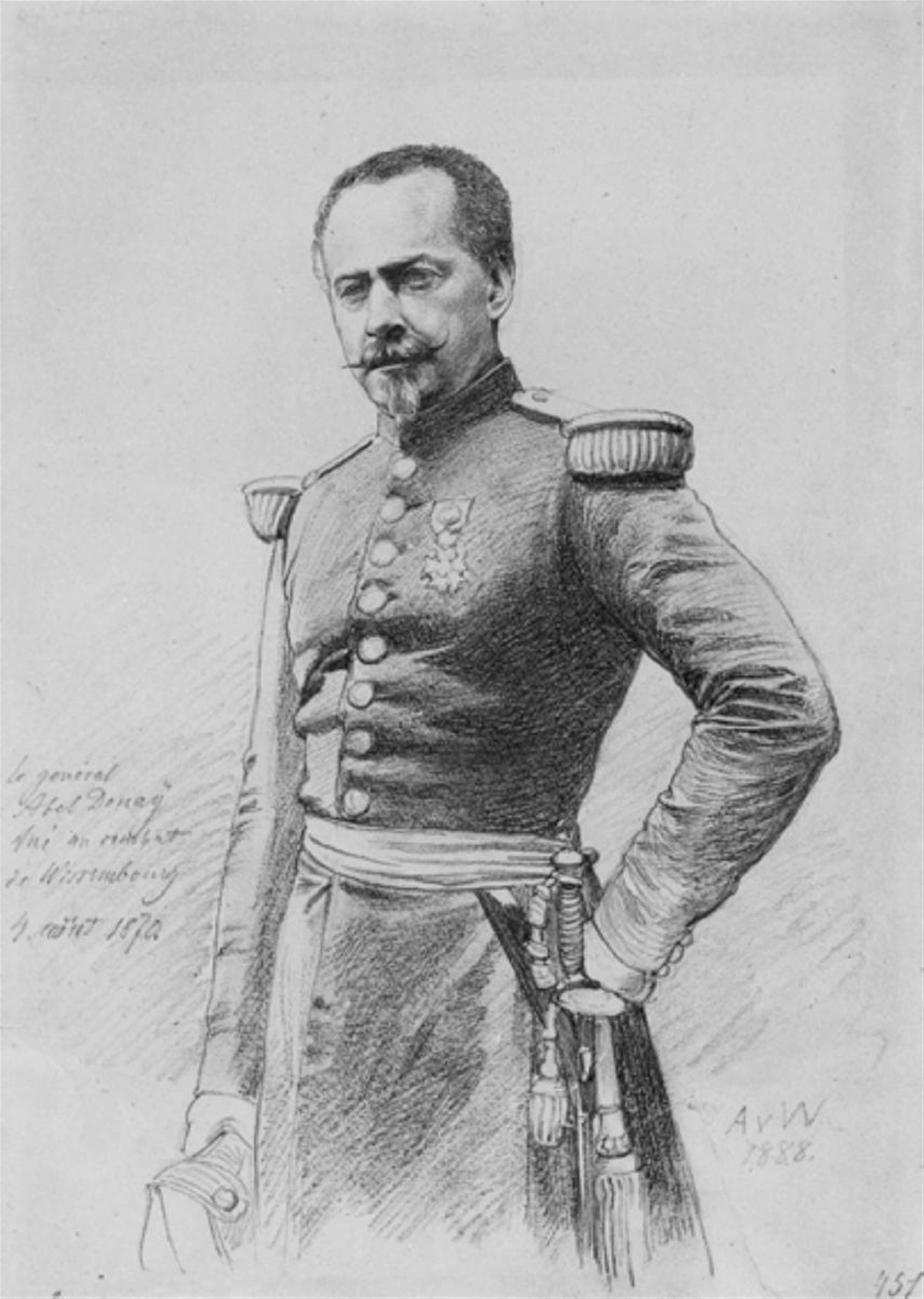 Anton von Werner - BILDNIS DES GENERALS ABEL DOUAY. - image-1