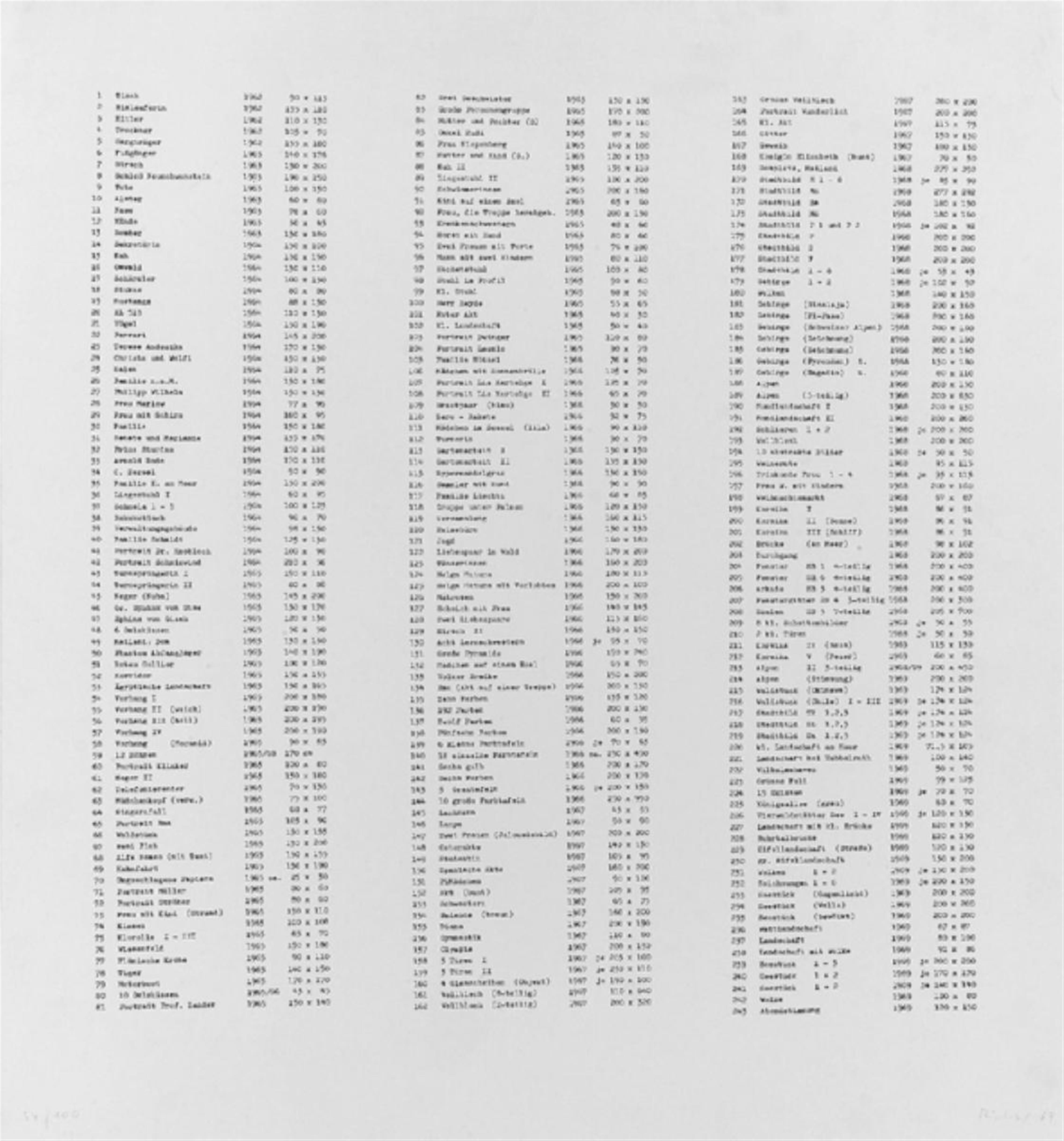 Gerhard Richter - Bilderverzeichnis - image-1