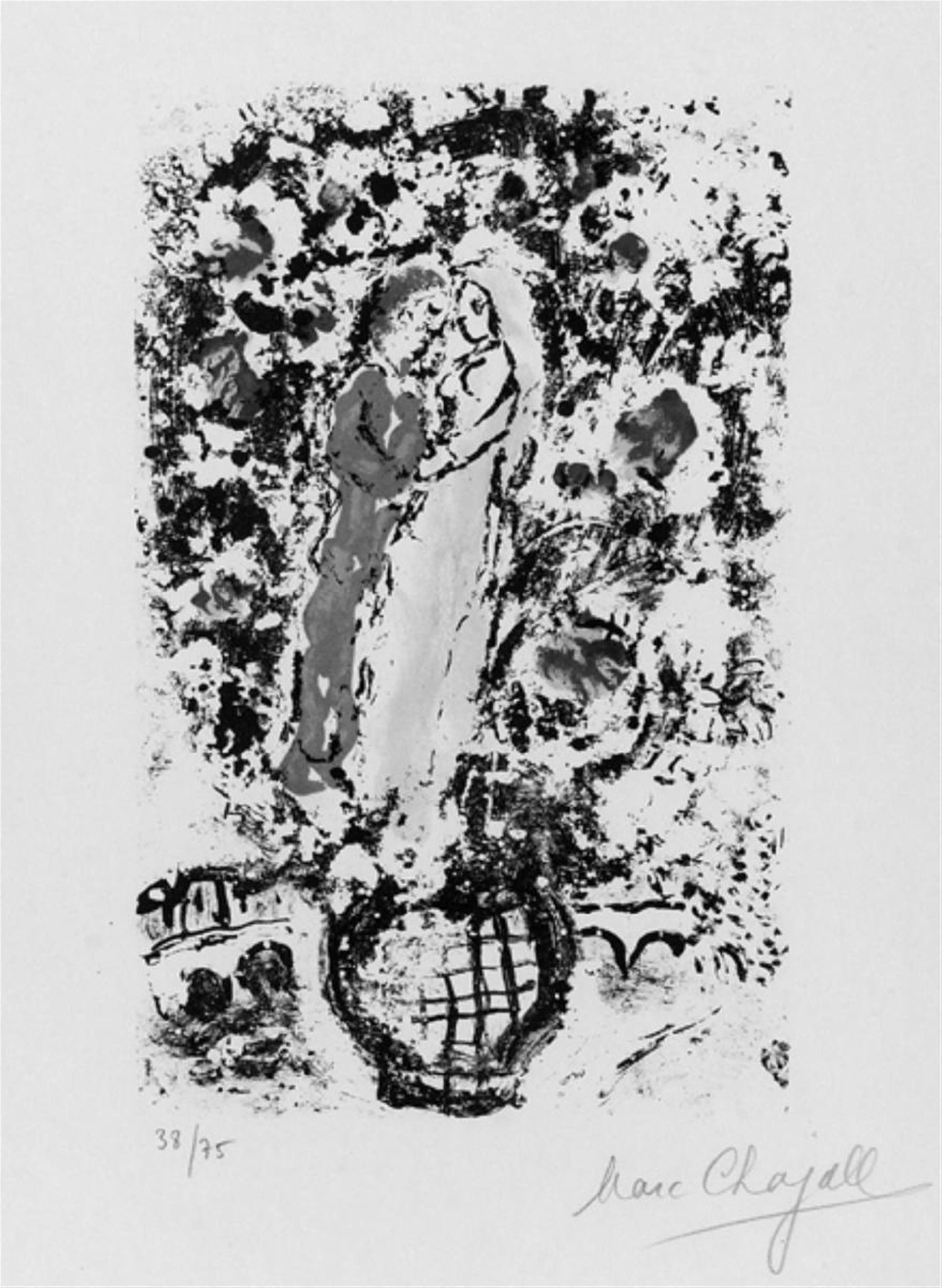 Marc Chagall - Speisekarte für den Empfang auf dem "Bâteau-Mouche" - image-1
