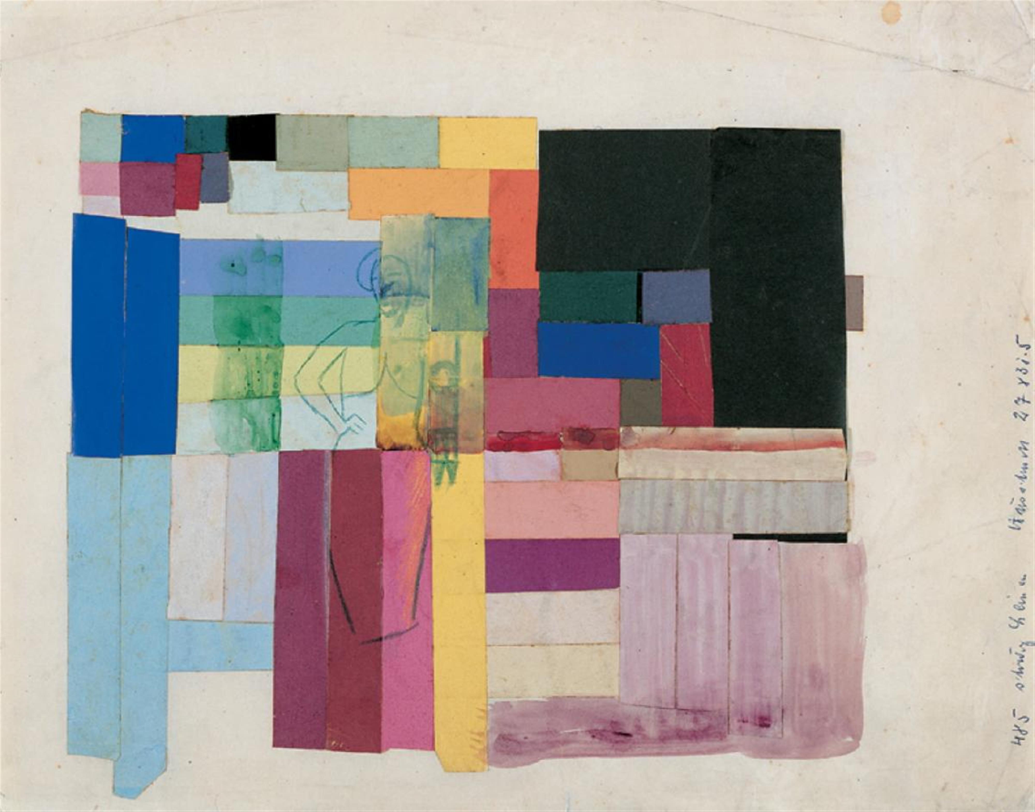 August Macke - Abstrakte Komposition mit Frau - image-1