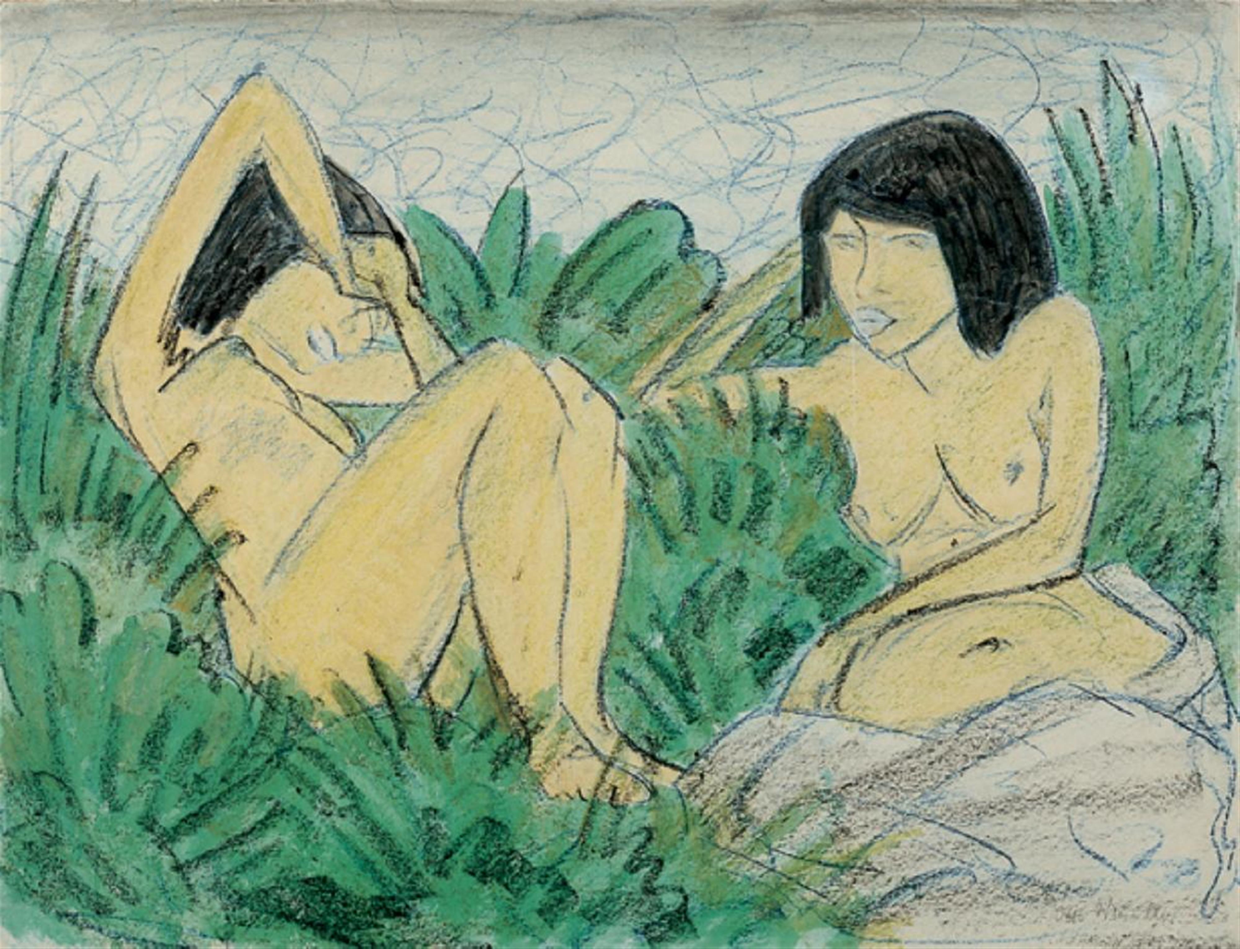 Otto Mueller - Zwei Mädchen - image-1