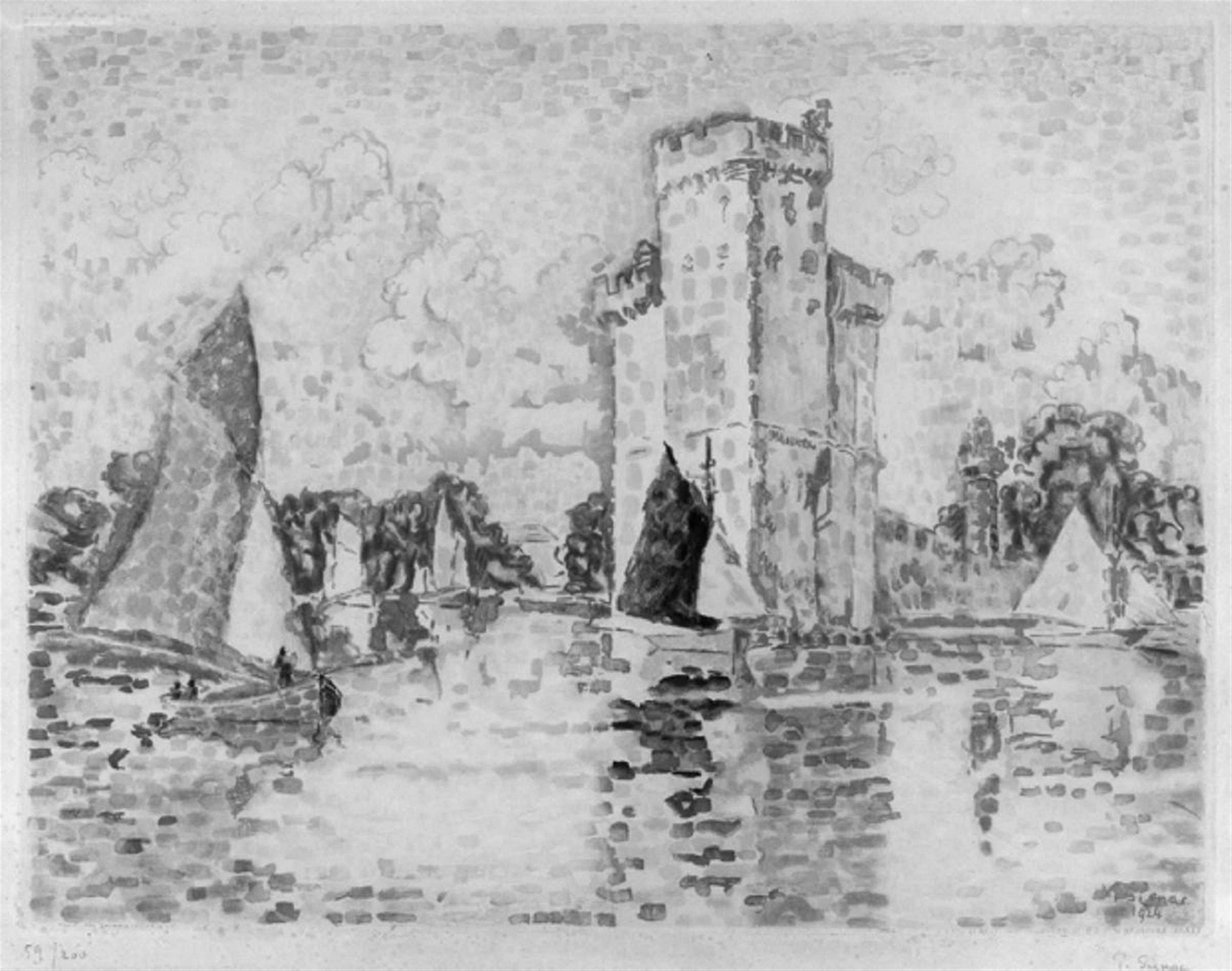 Jacques (Gaston Duchamp) Villon - Signac, Le Port de La Rochelle - image-1