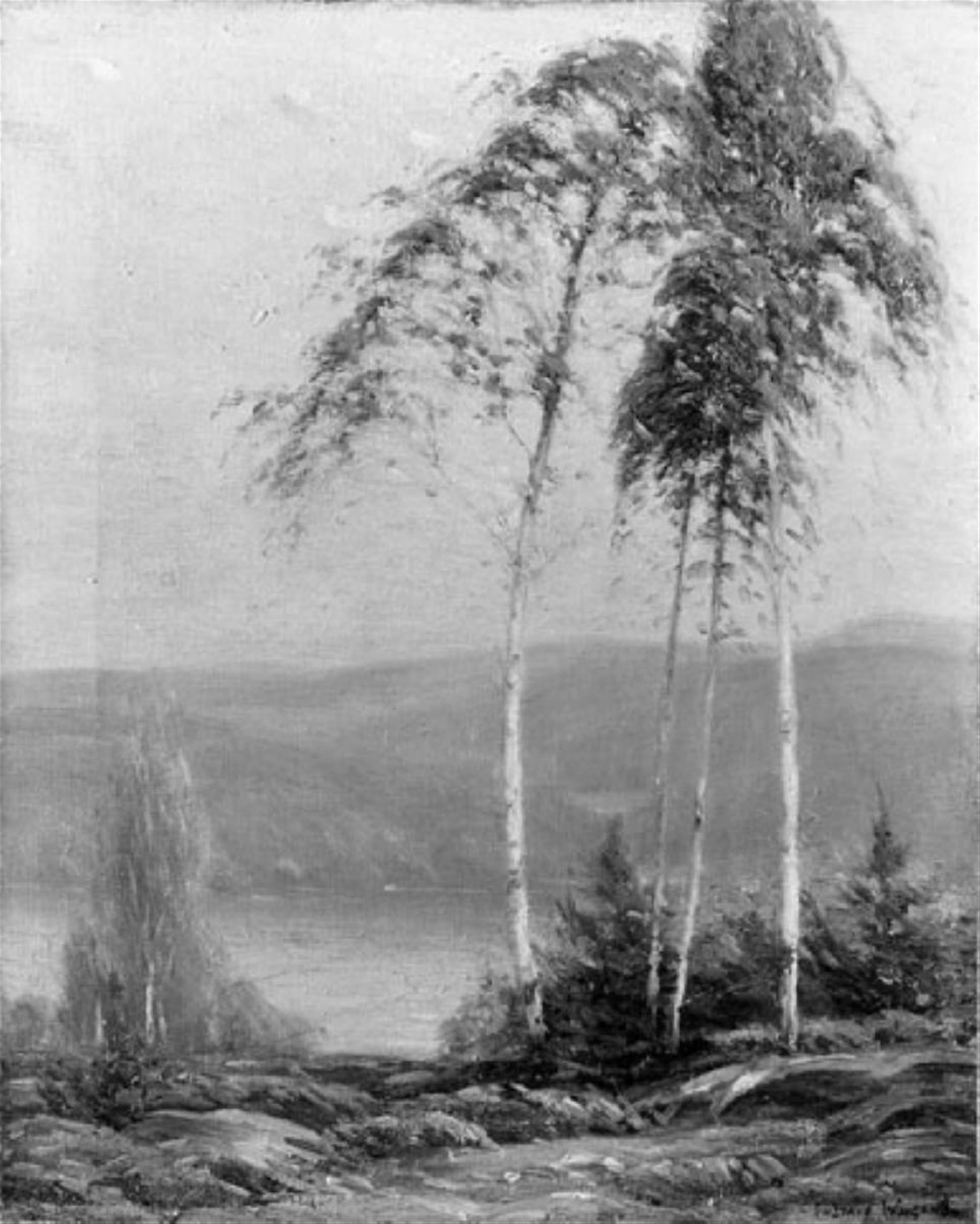 Gustav Wiegand - LANDSCHAFT AM HUDSON RIVER. - image-1