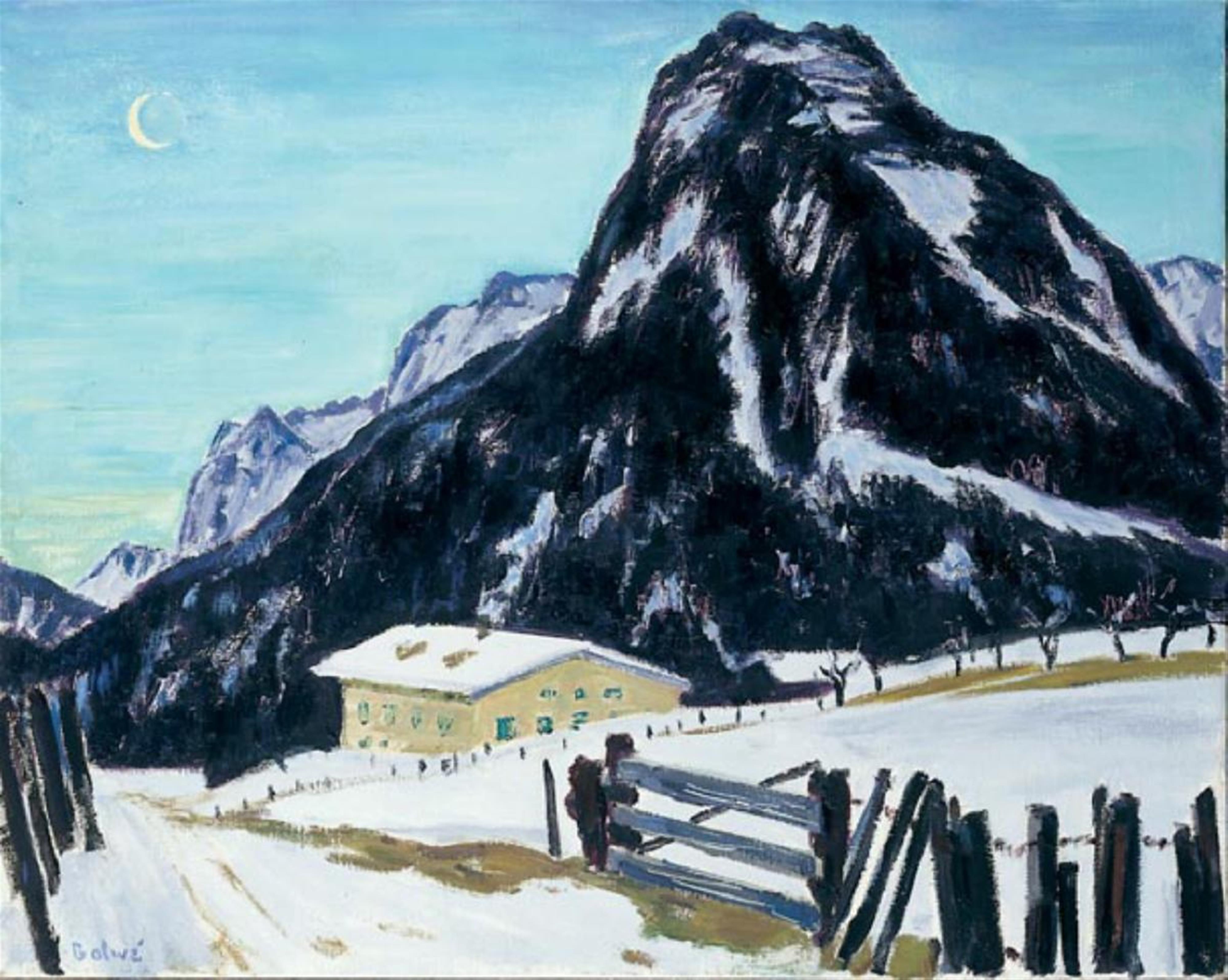 Arnold Balwé - Winterabend im Gebirge II - image-1