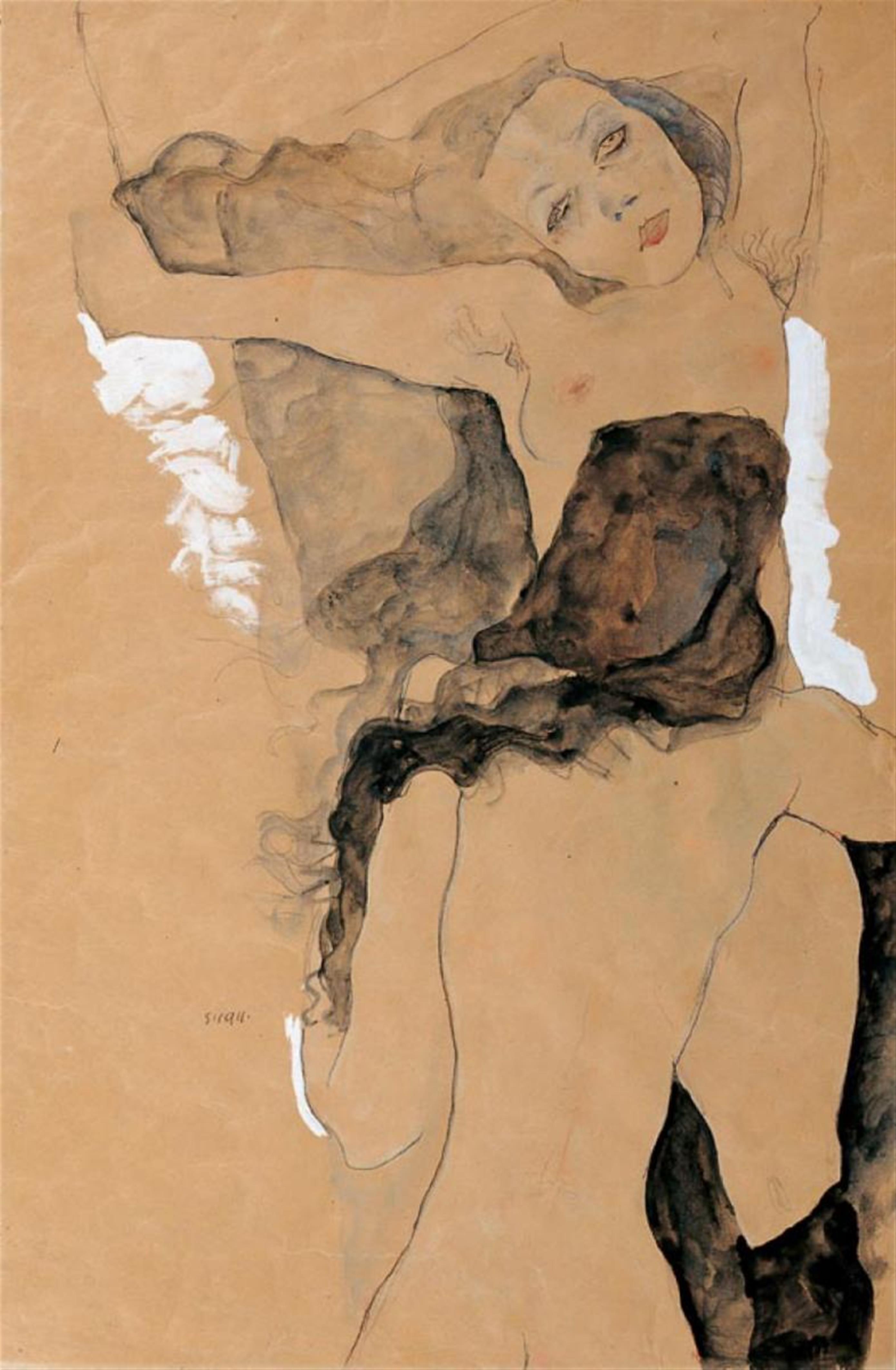 Egon Schiele - Zwei Frauen - image-1