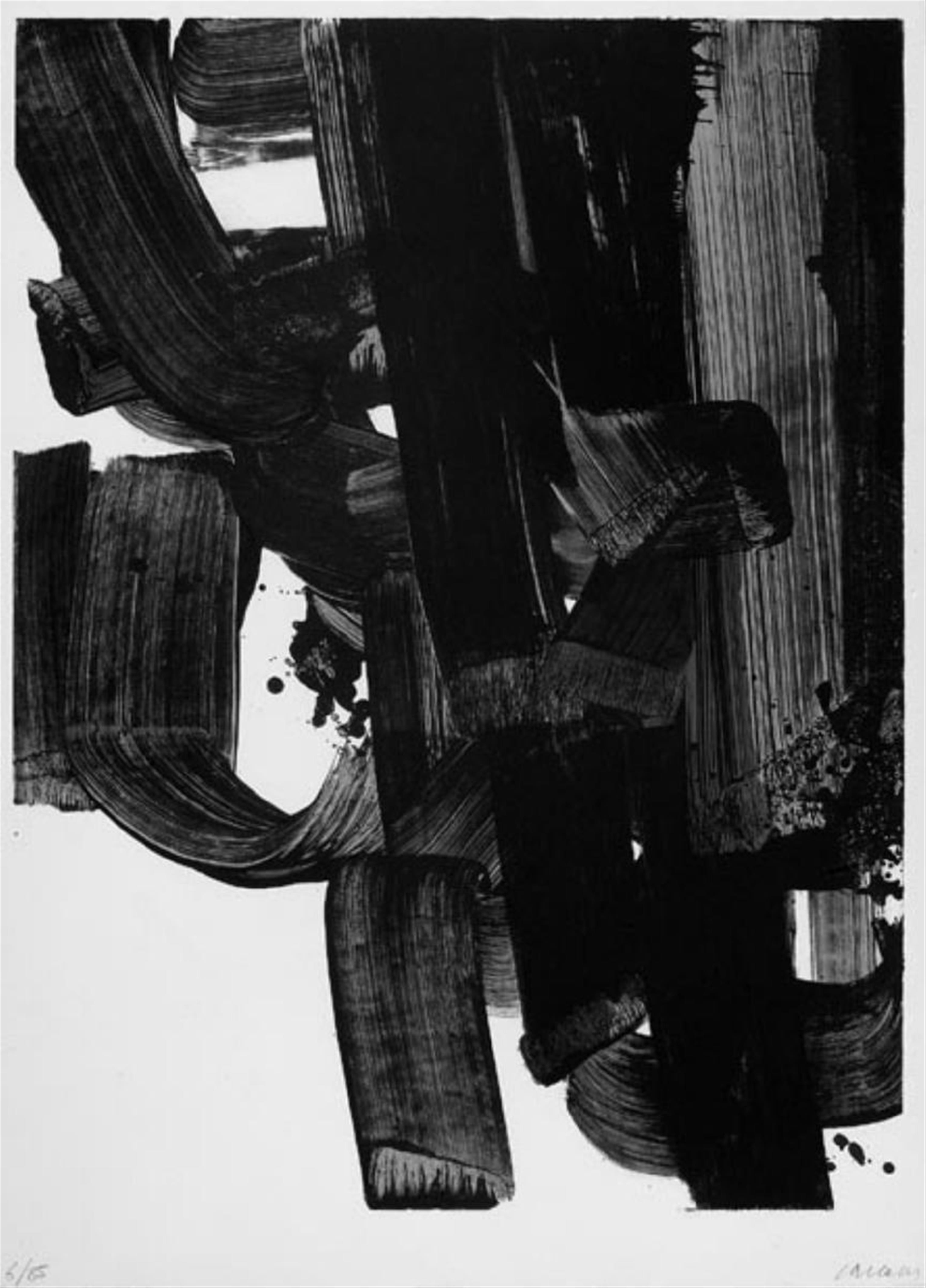 Pierre Soulages - Lithographie no. 20 - image-1