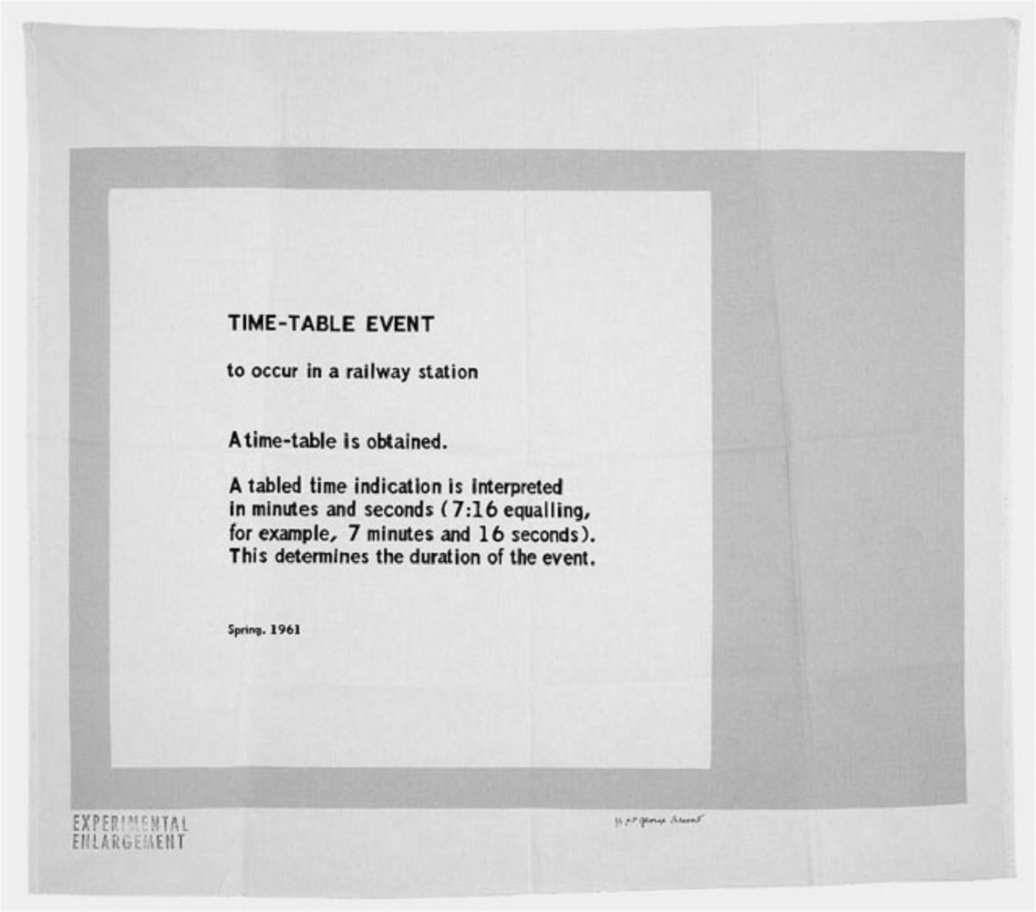 George Brecht - Ohne Titel (Experimental Enlargement) - image-1
