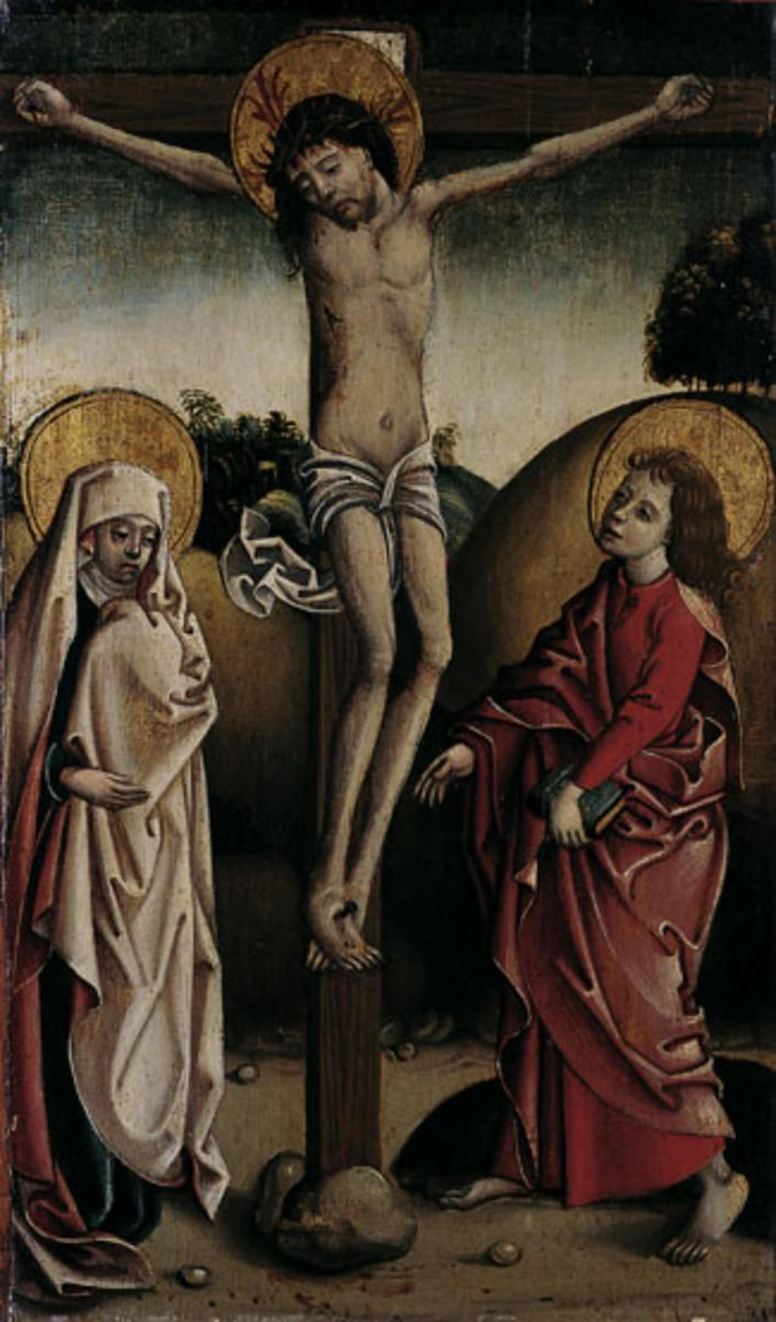 CHRISTUS AM KREUZ, darunter Maria und Johannes. - image-1