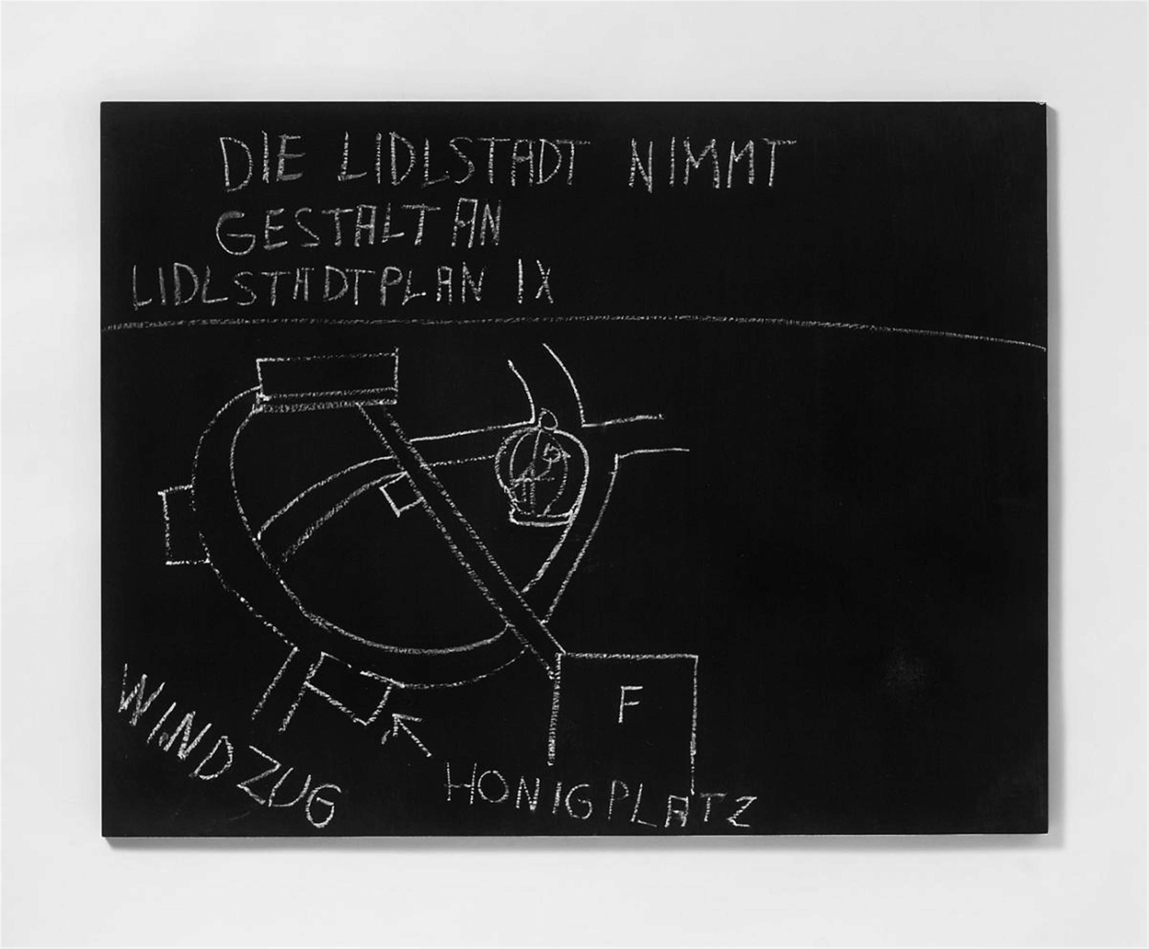 Jörg Immendorff - Die Lidlstadt nimmt Gestalt an. Lidlstadtplan IX - image-1