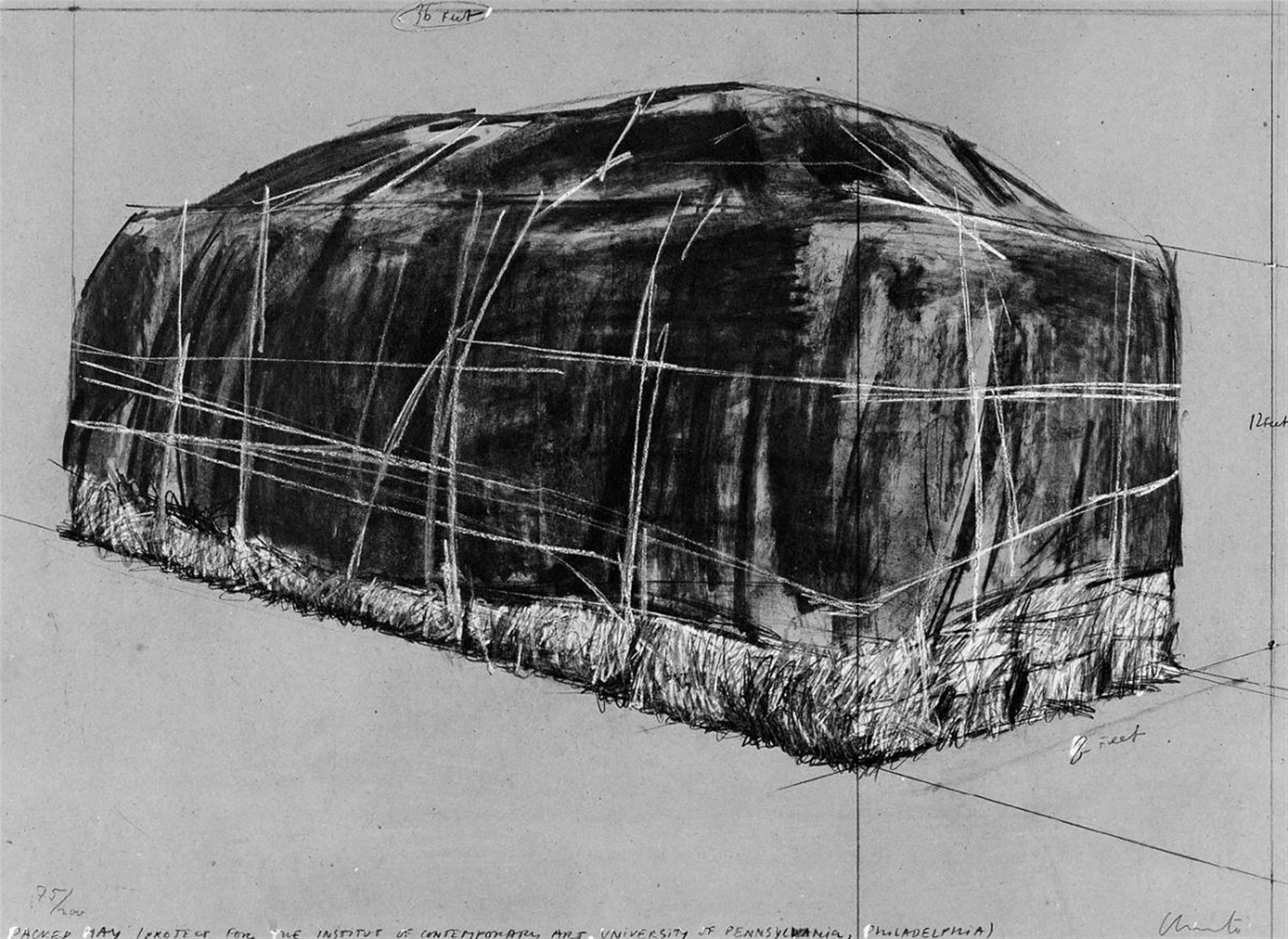 Christo - Packed Hay (Project for the Institute of Contemporary Art, Philadelphia) - image-1