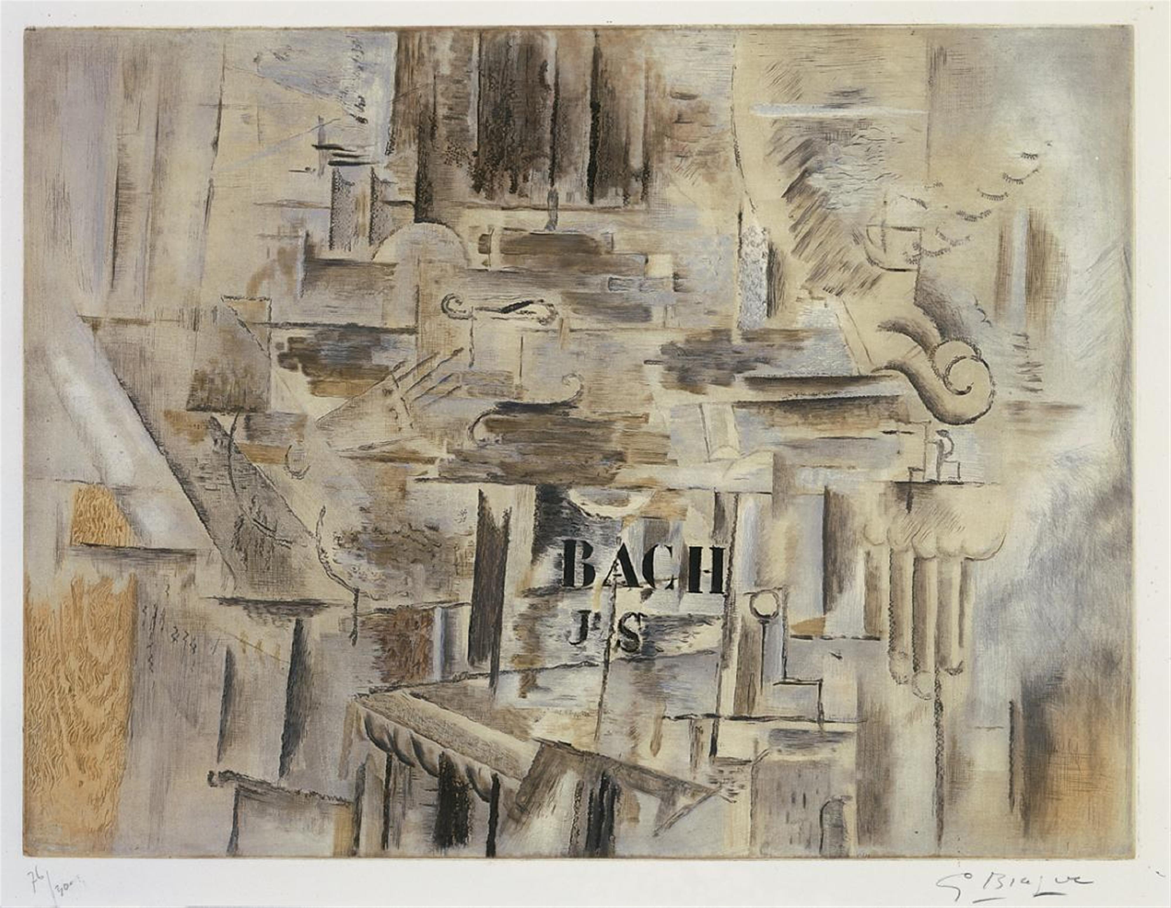 Nach Georges Braque - Hommage à J.S. Bach - image-1