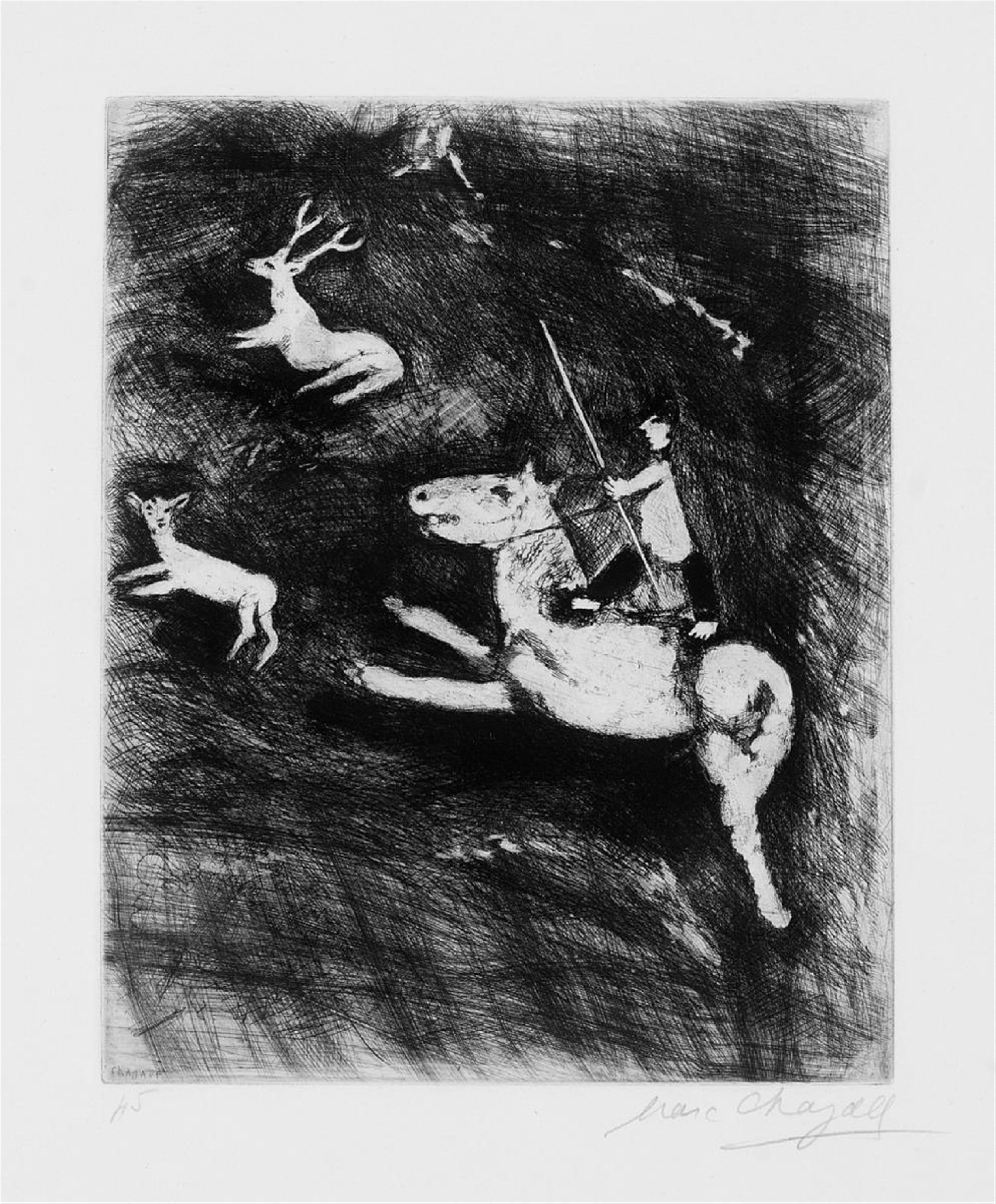 Marc Chagall - Das Pferd, das sich am Hirsch rächen wollte - image-1