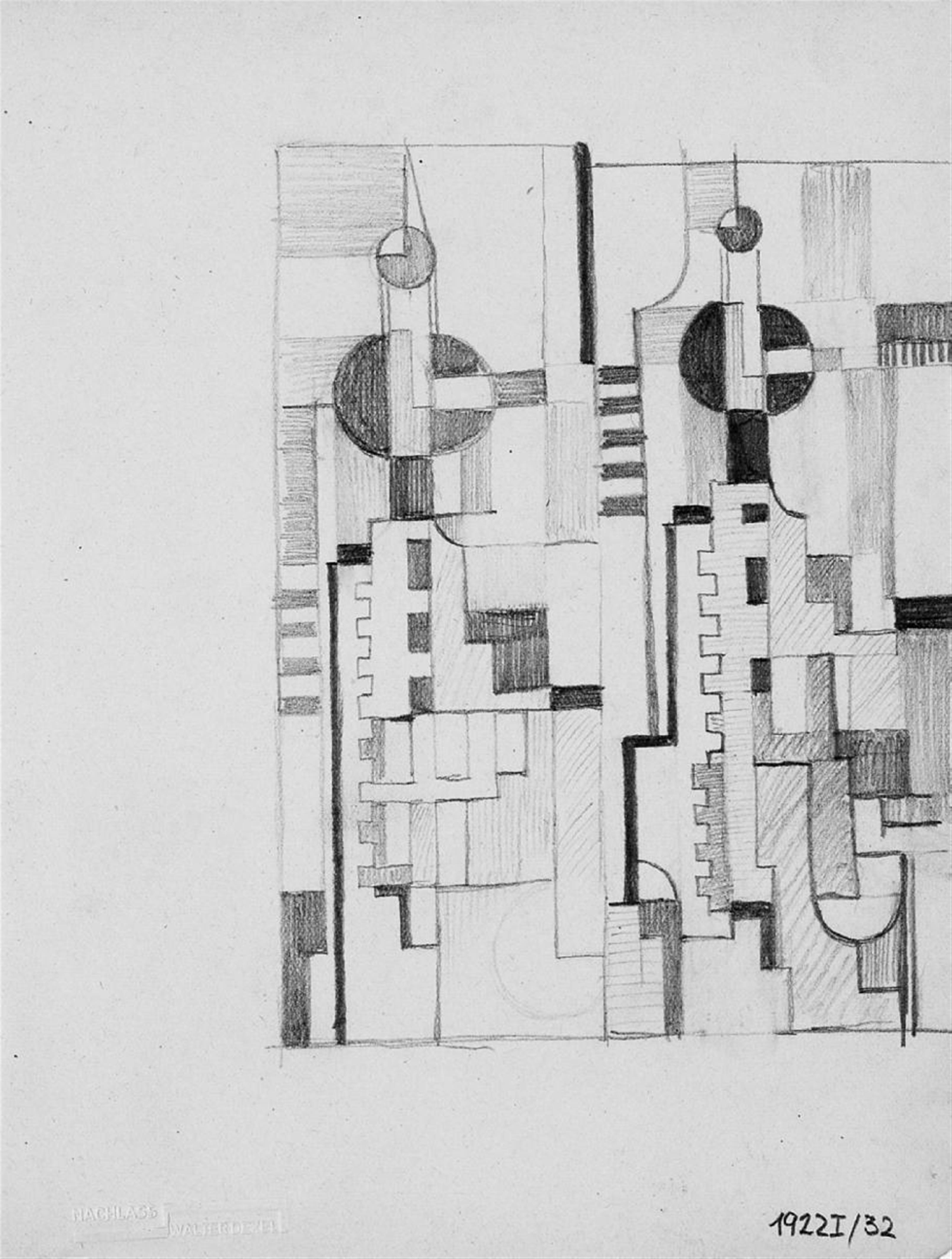 Walter Dexel - Komposition 1922 I/32 - image-1
