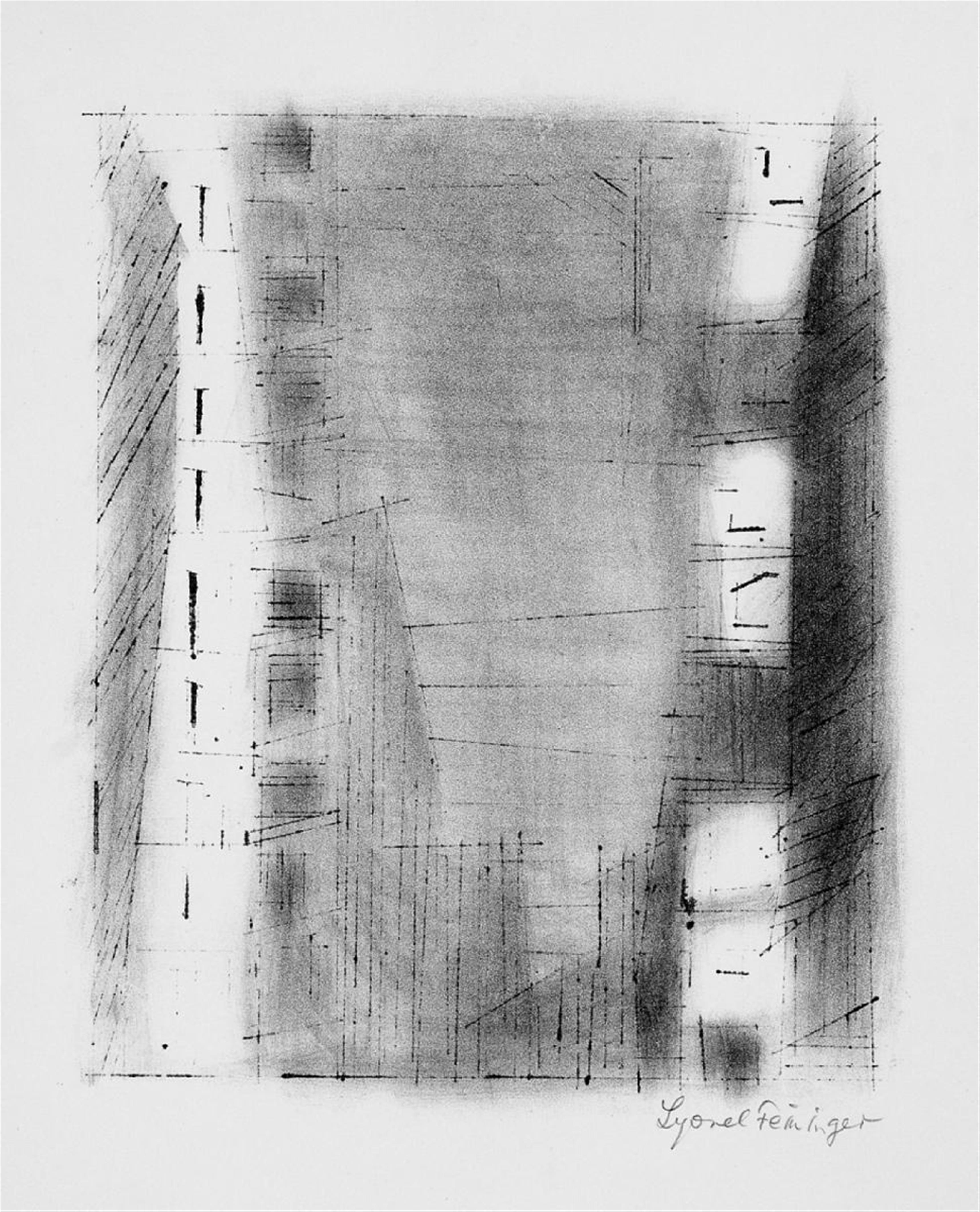 Lyonel Feininger - Manhattan 3, Stein 2 - image-1