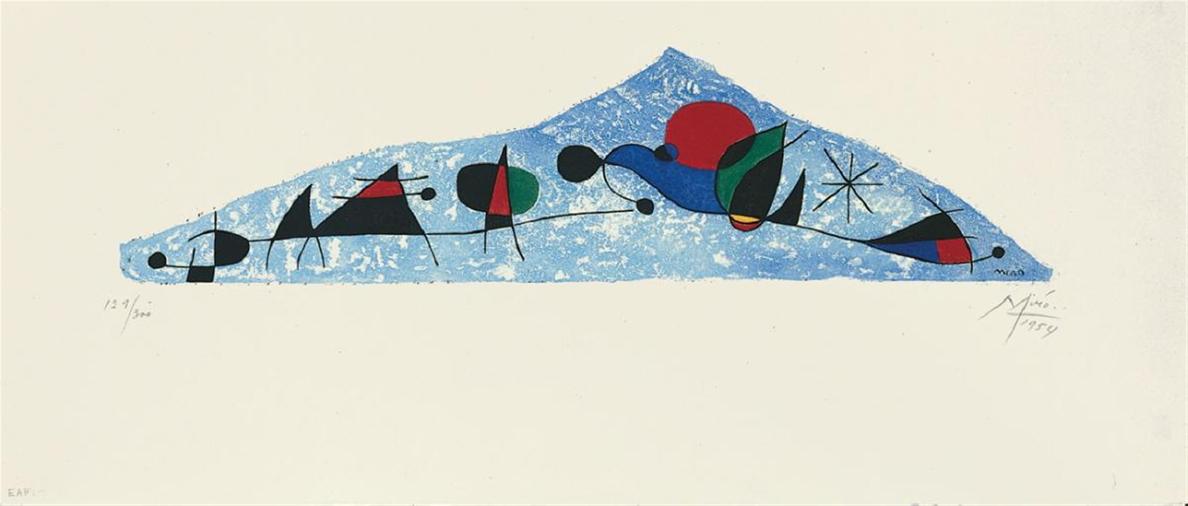 Nach Joan Miró - L'Oiseau s'enfuit vers les Pyramides - image-1