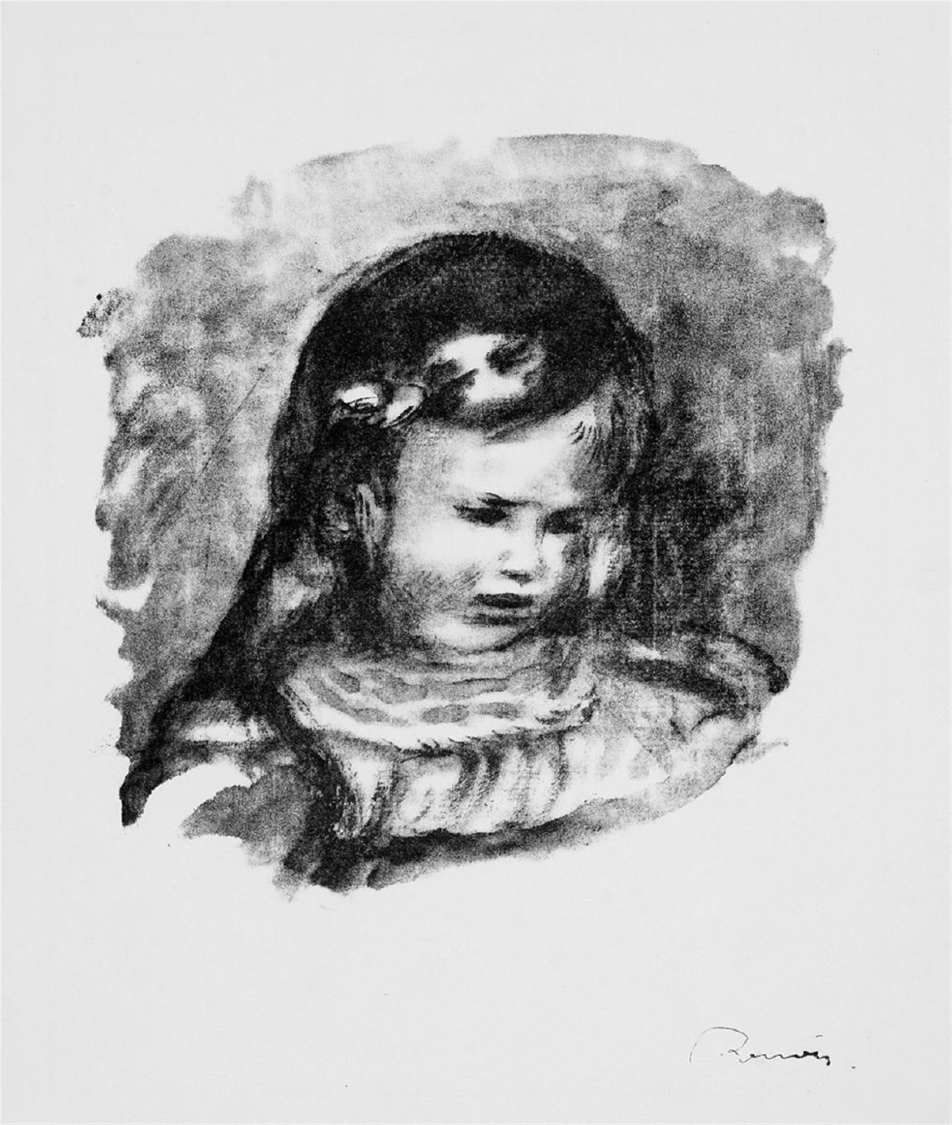 Pierre-Auguste Renoir - Claude Renoir, la tête baisée - image-1