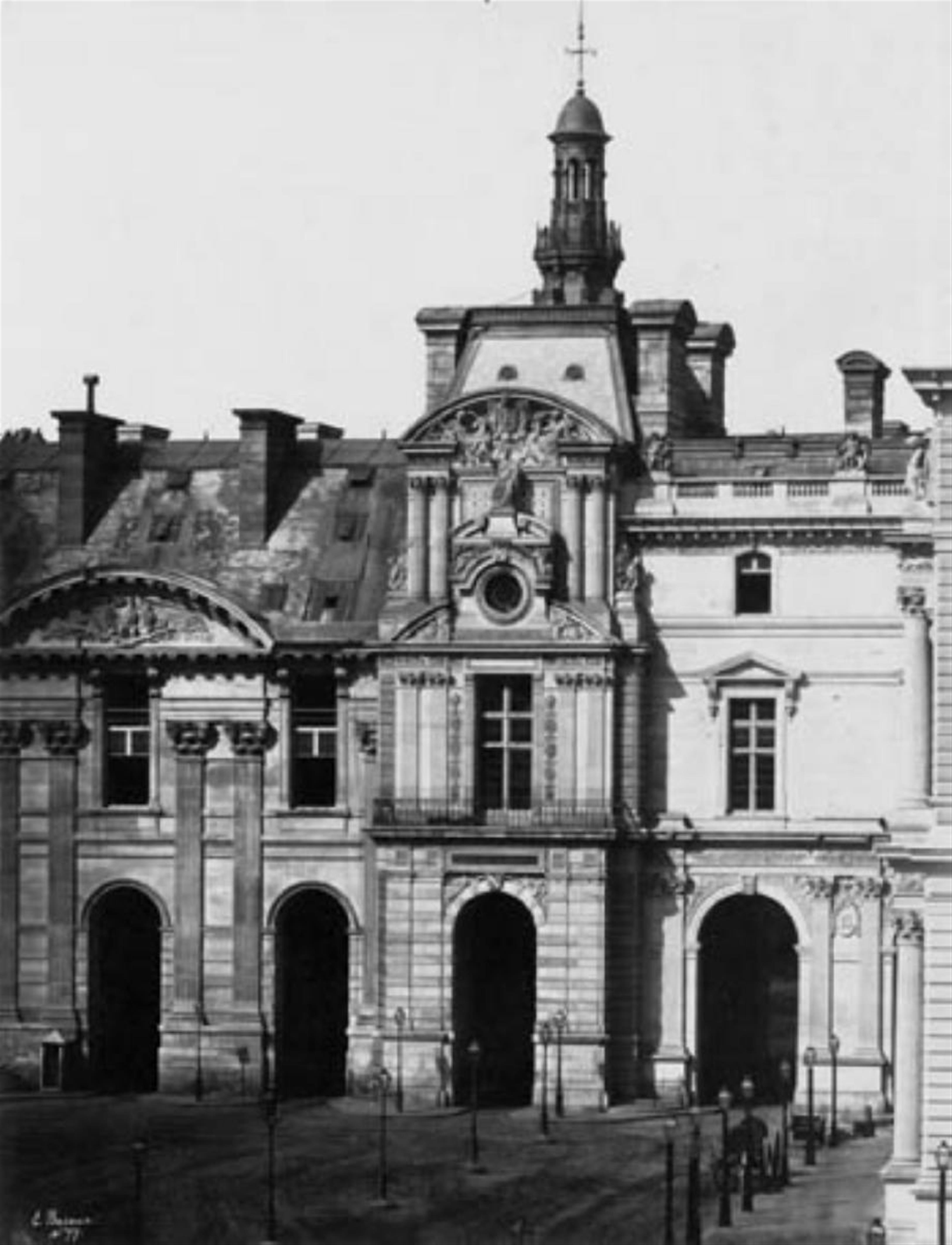 Édouard-Denis Baldus - Louvre, Pavillon de Rohan - image-1
