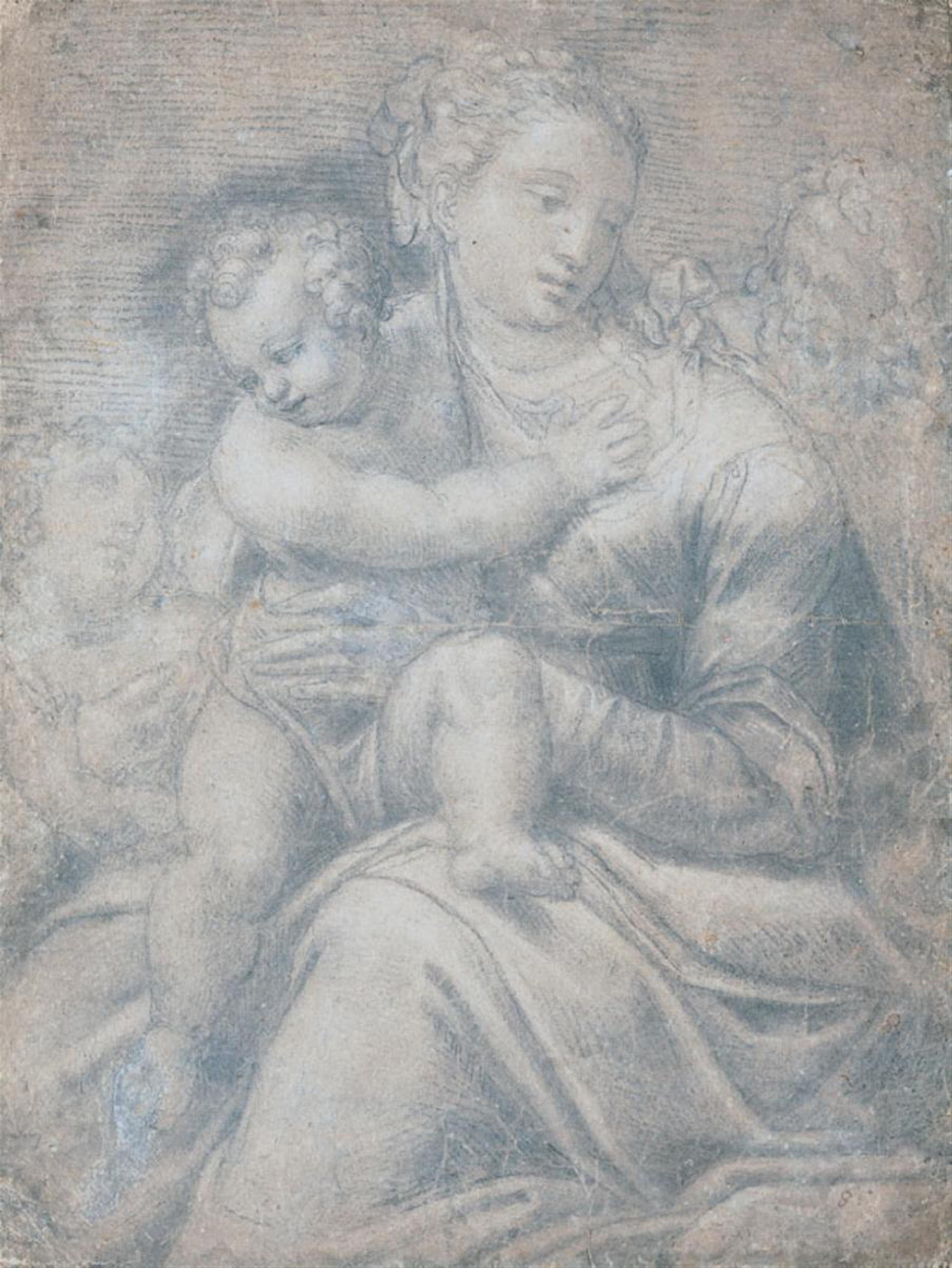 Fra Bartolomeo, Umkreis - DIE HEILIGE FAMILIE MIT EINEM ENGEL. - image-1