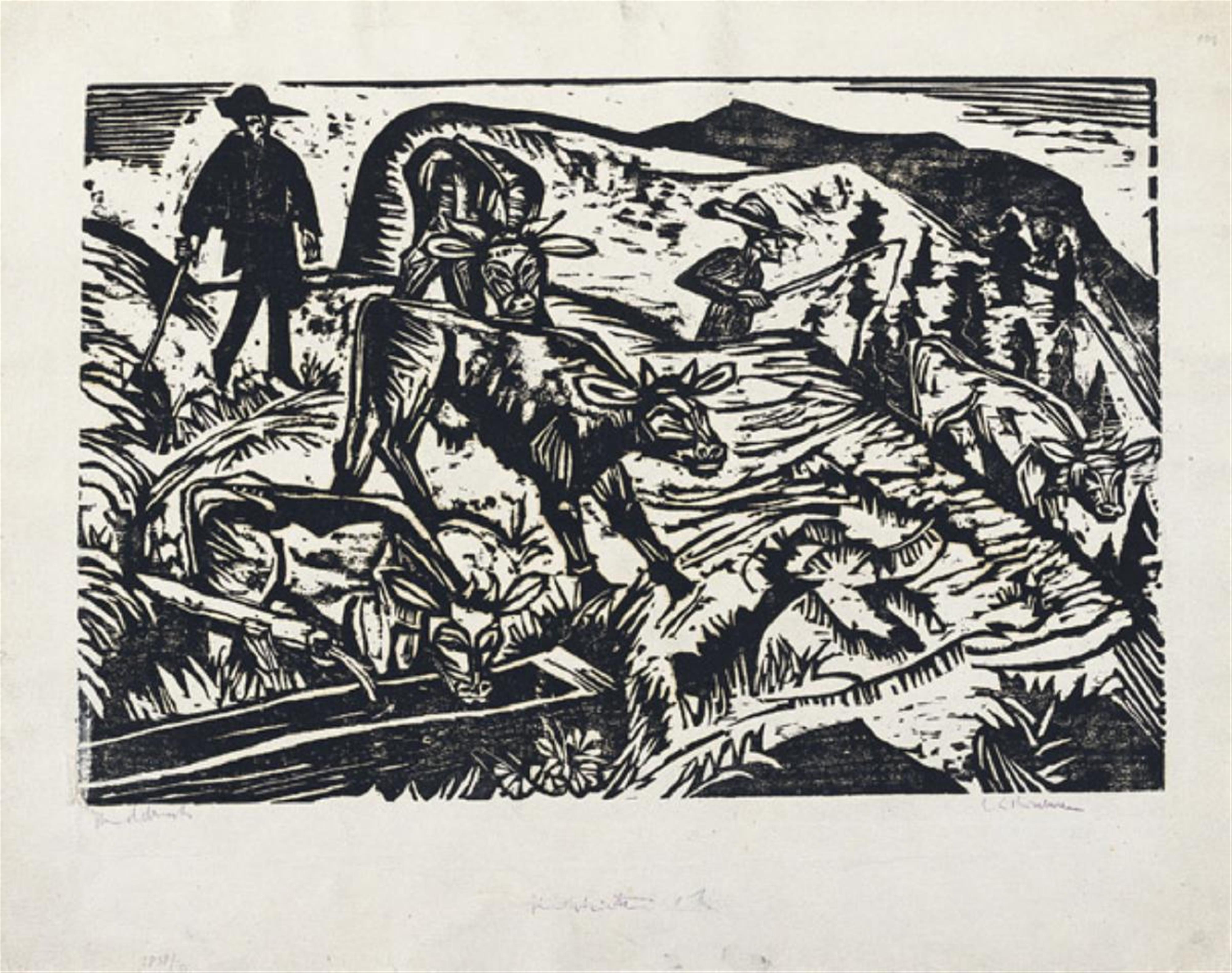 Ernst Ludwig Kirchner - Kühe und Hirten - image-2