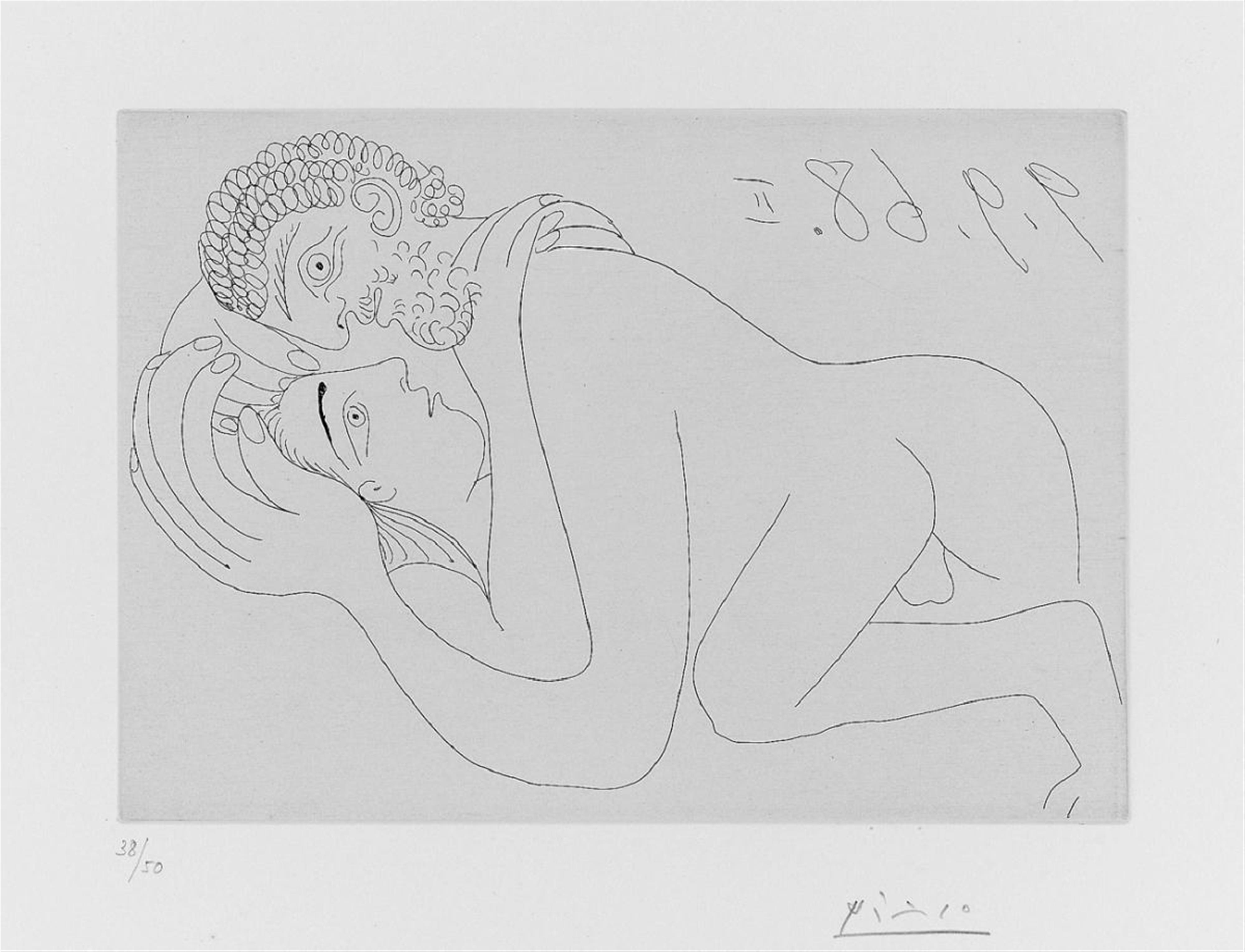Pablo Picasso - Couple d'amoureux (Raphael et la Fornarina) - image-1