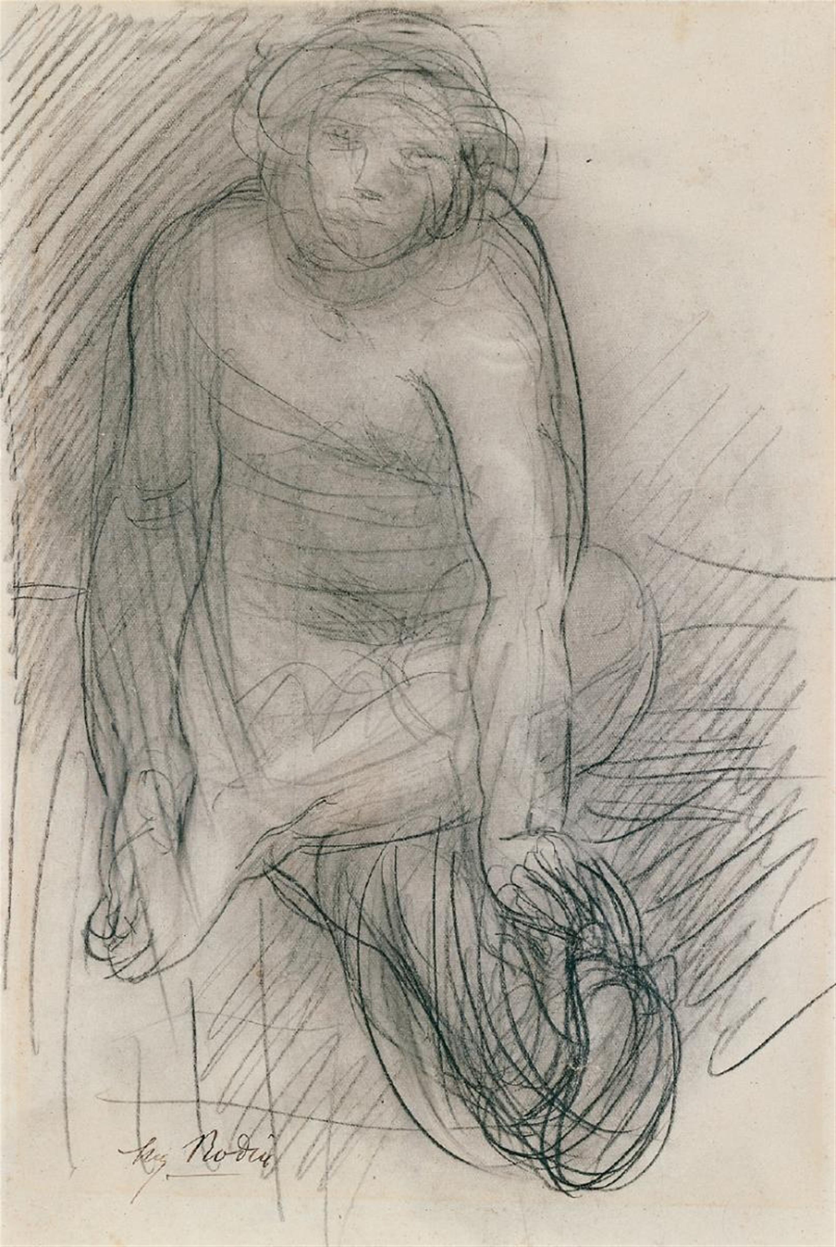 Auguste Rodin - Femme Nu Assise - image-1