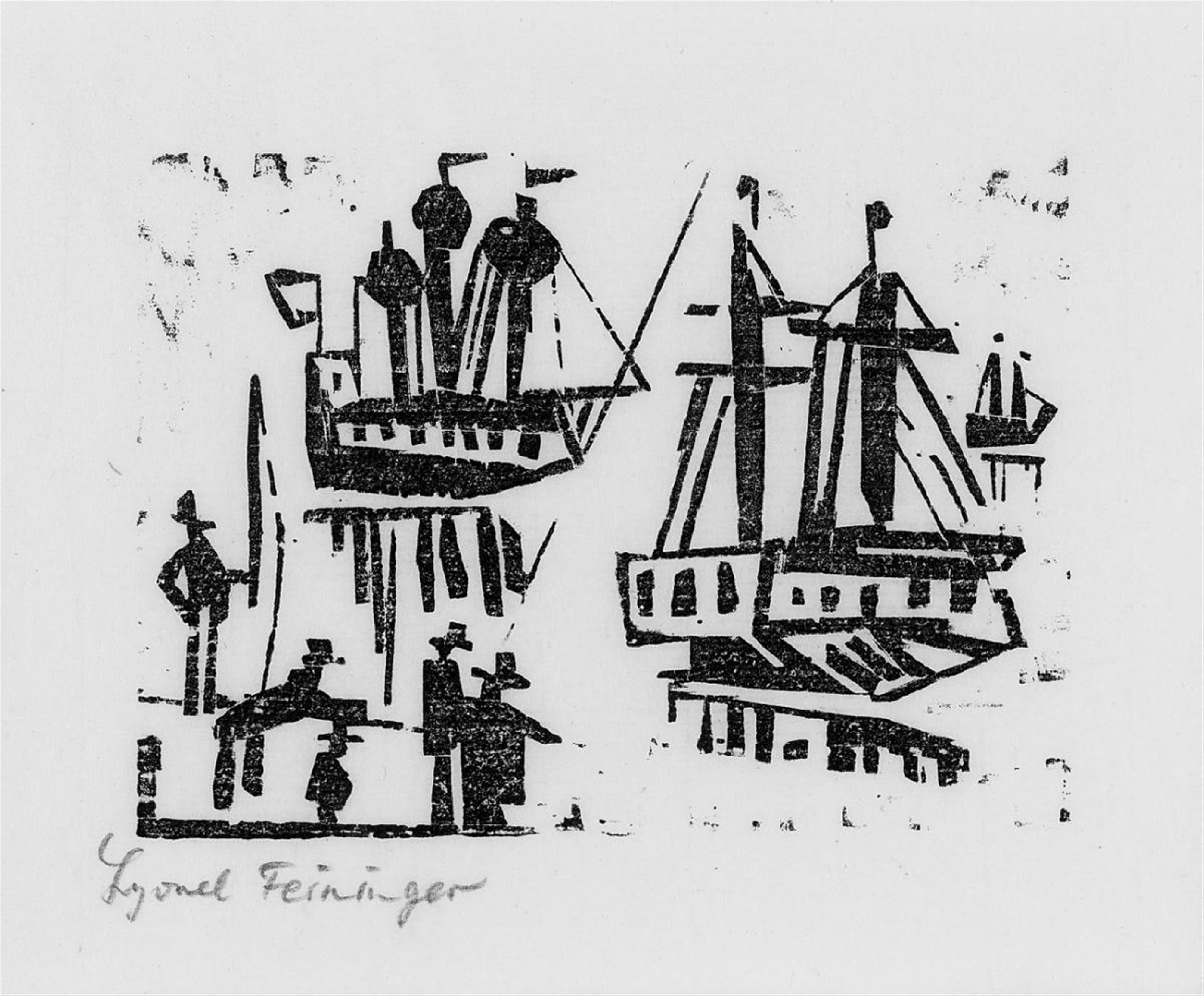 Lyonel Feininger - Angler und Schiffe - image-1