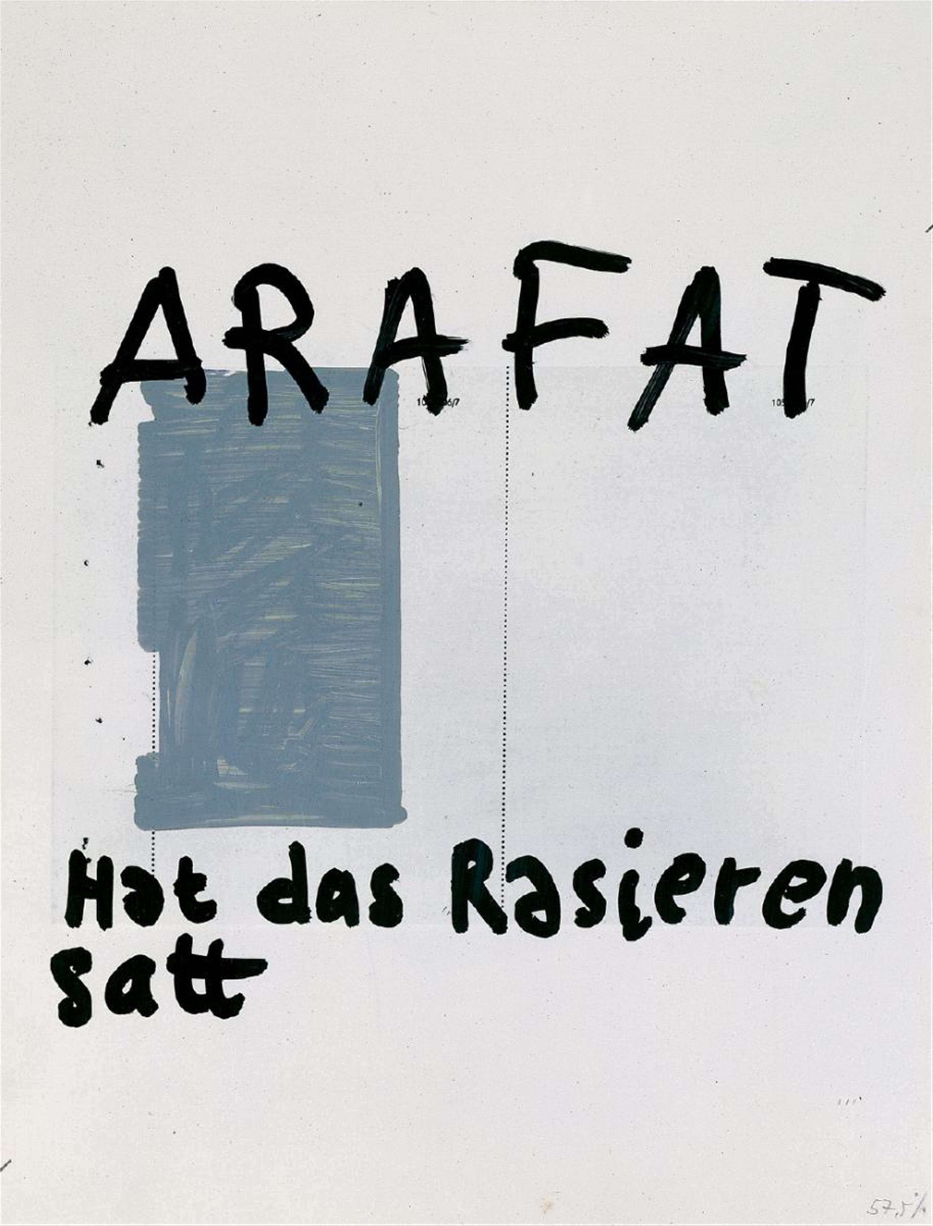 Martin Kippenberger - Arafat hat das Rasieren satt - image-1