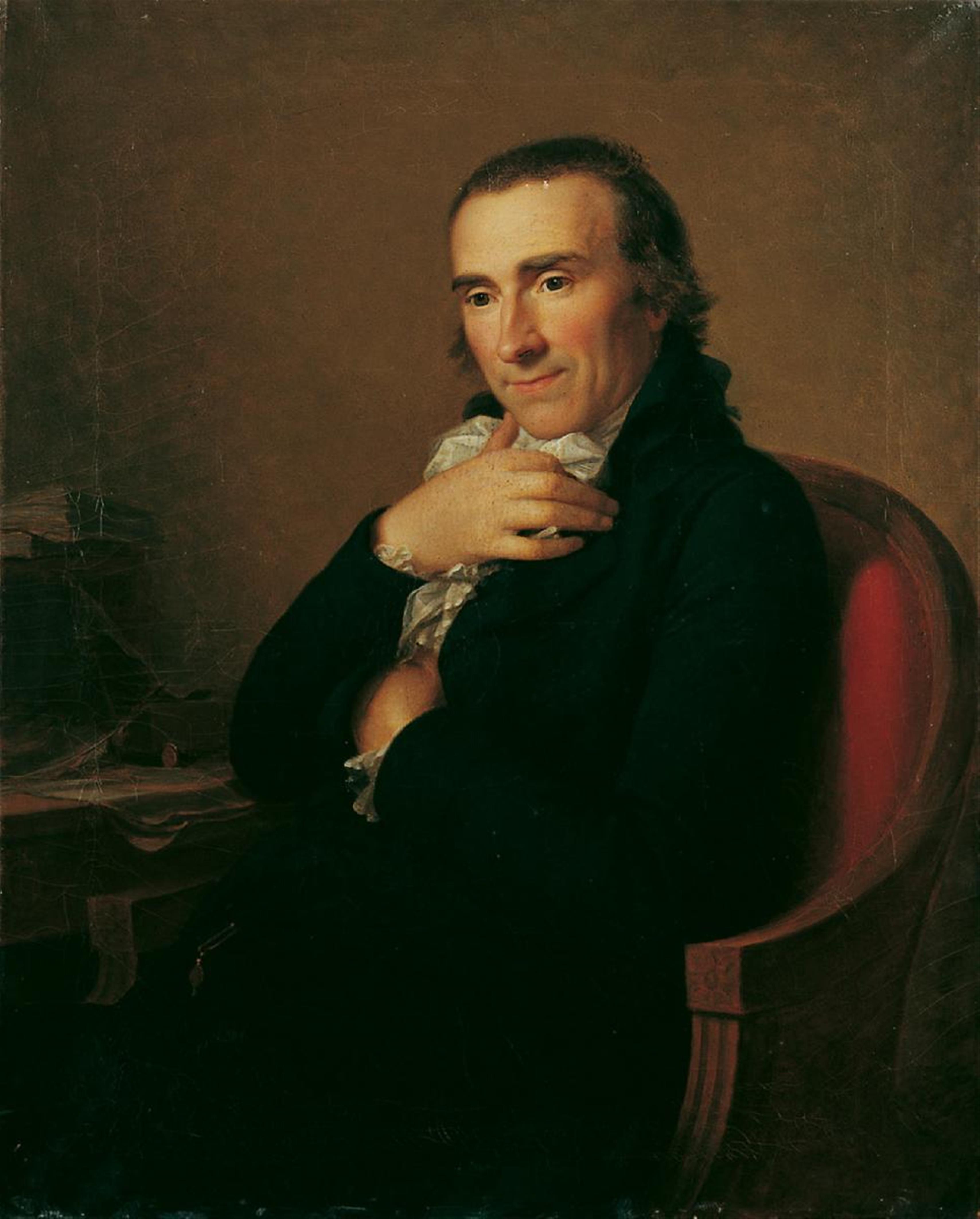 Johann Friedrich August Tischbein, zugeschrieben - BILDNIS DES VOLKSSCHRIFTSTELLERS RUDOLF ZACHARIAS BECKER (1752-1822). - image-1