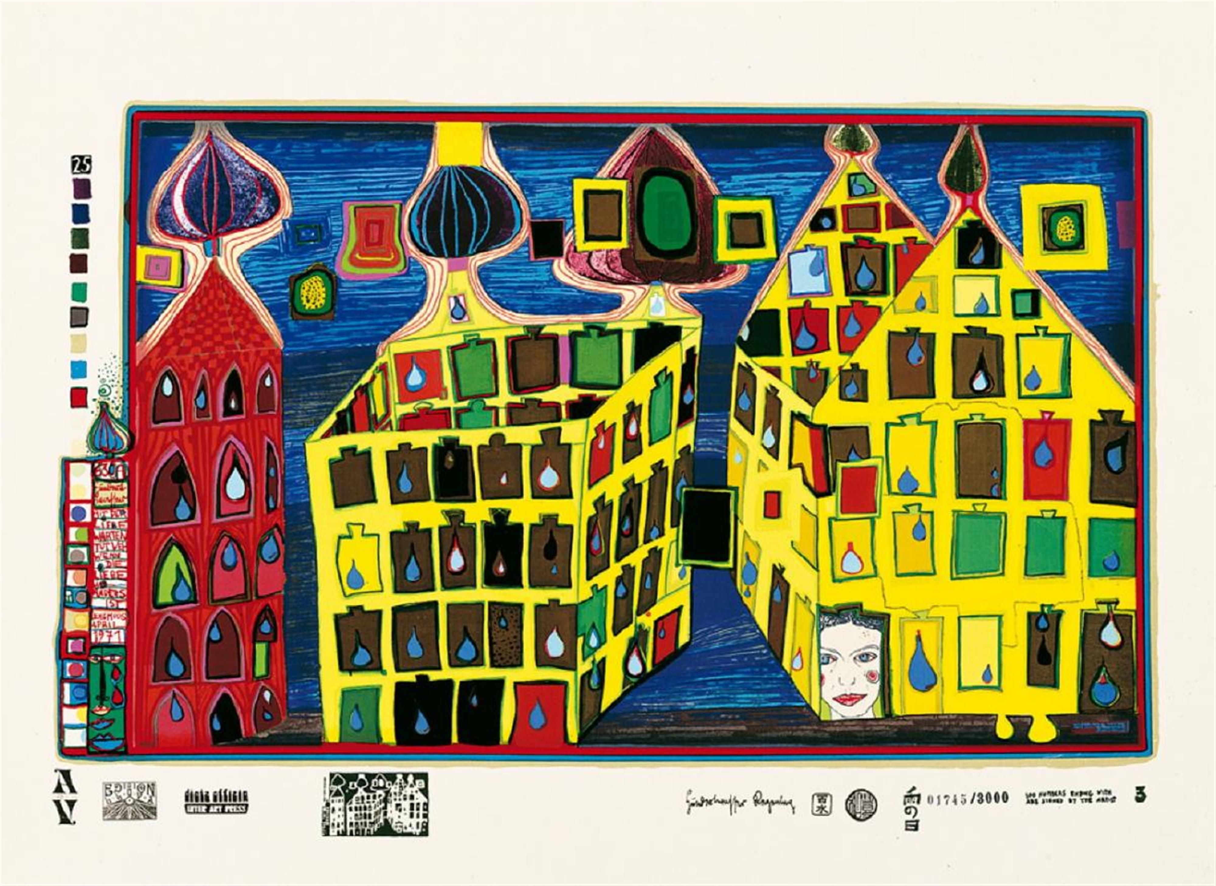 Friedensreich Hundertwasser - Look at it on a rainy Day - image-1