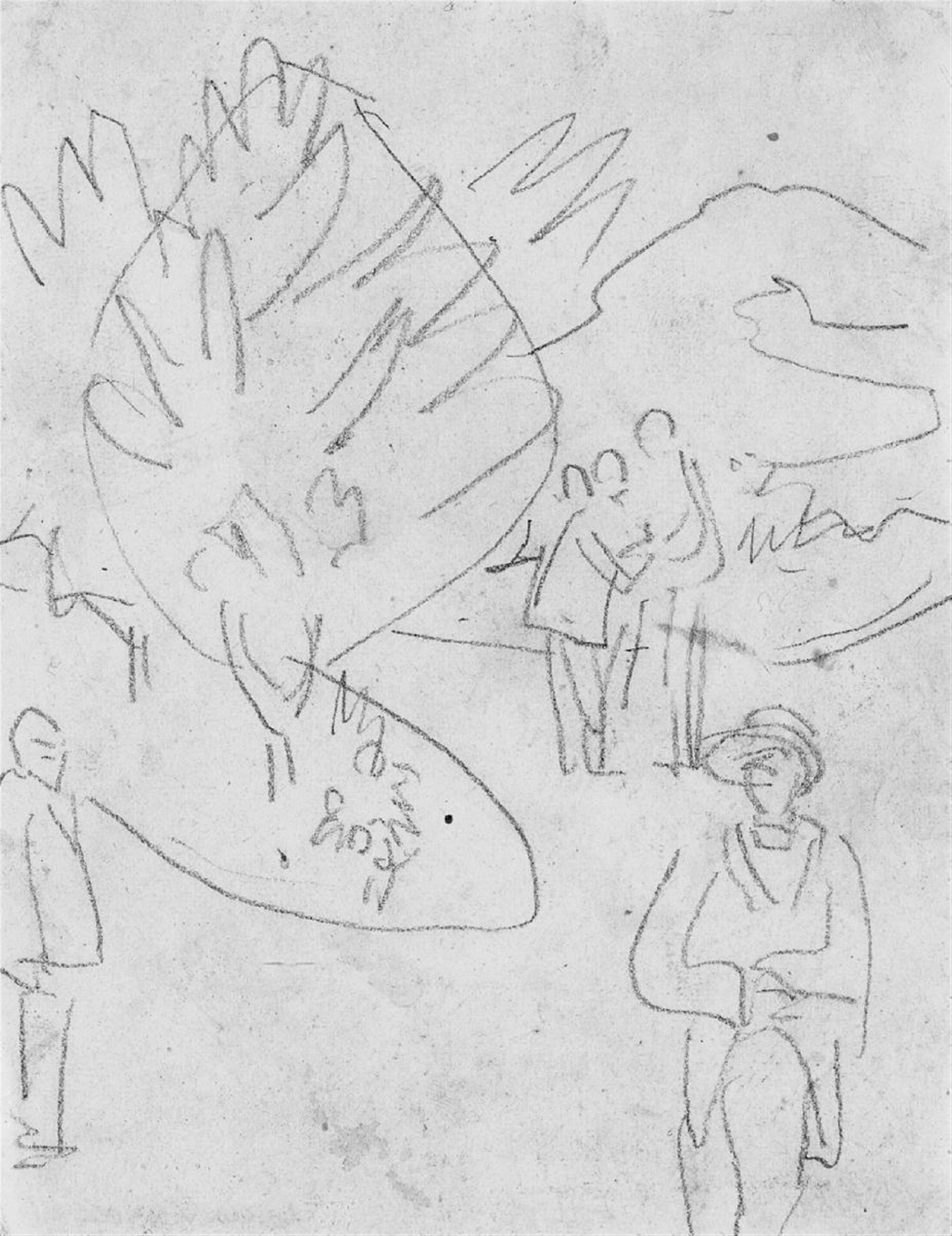 Ernst Ludwig Kirchner - Spaziergänger im Park - image-1