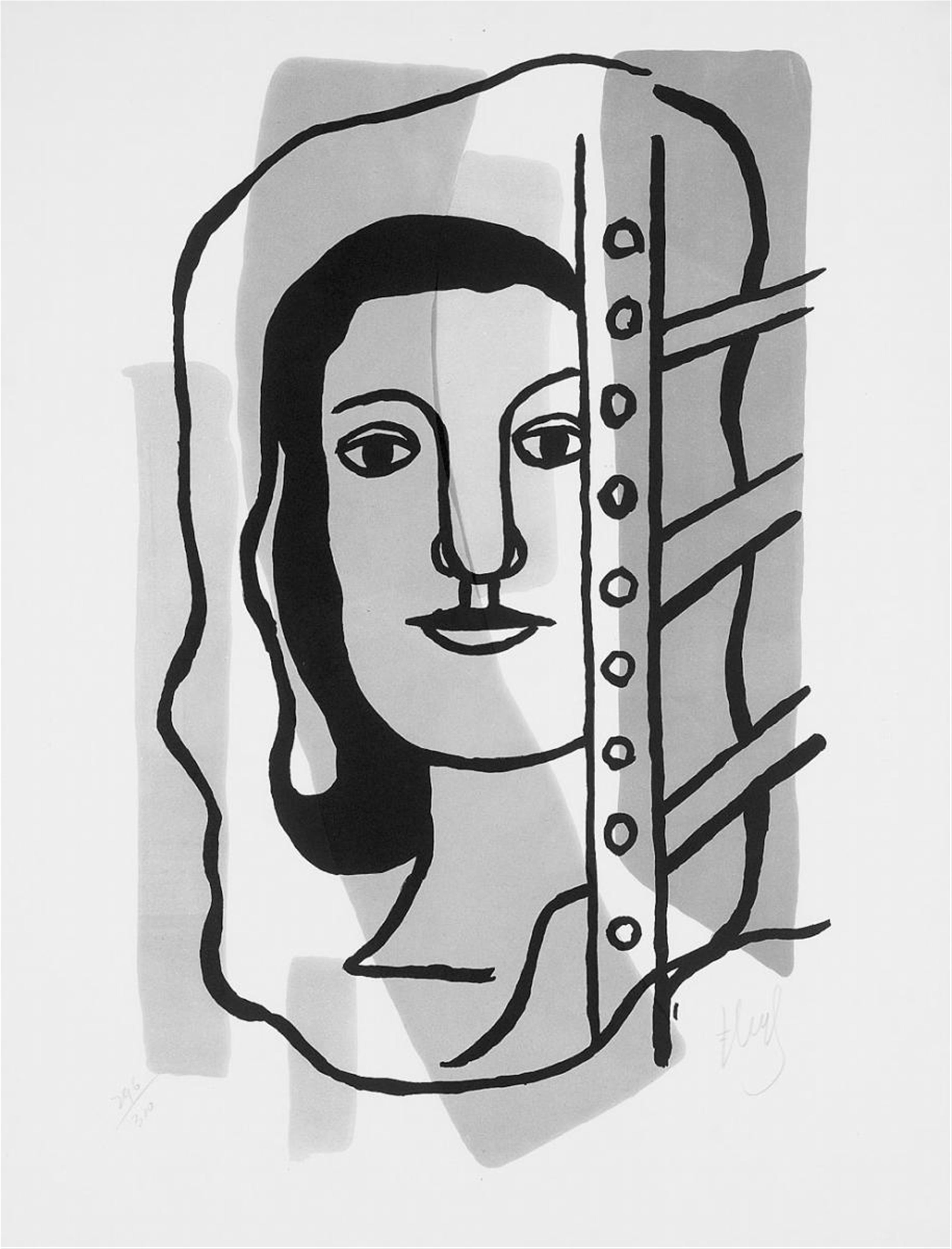 Fernand Léger - Tête de Femme - image-1