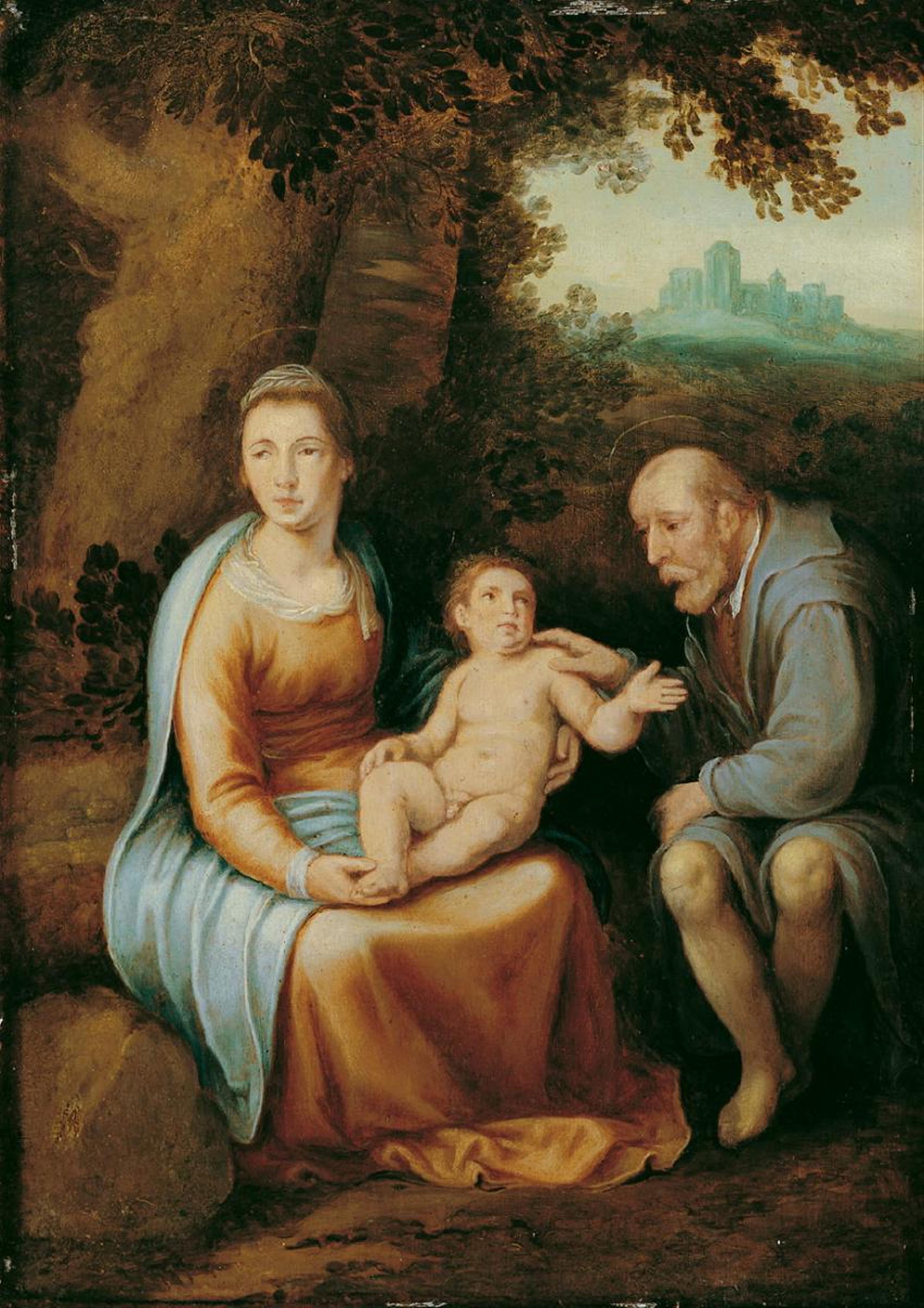 Cornelis Cornelisz. van Haarlem - DIE HEILIGE FAMILIE. - image-1