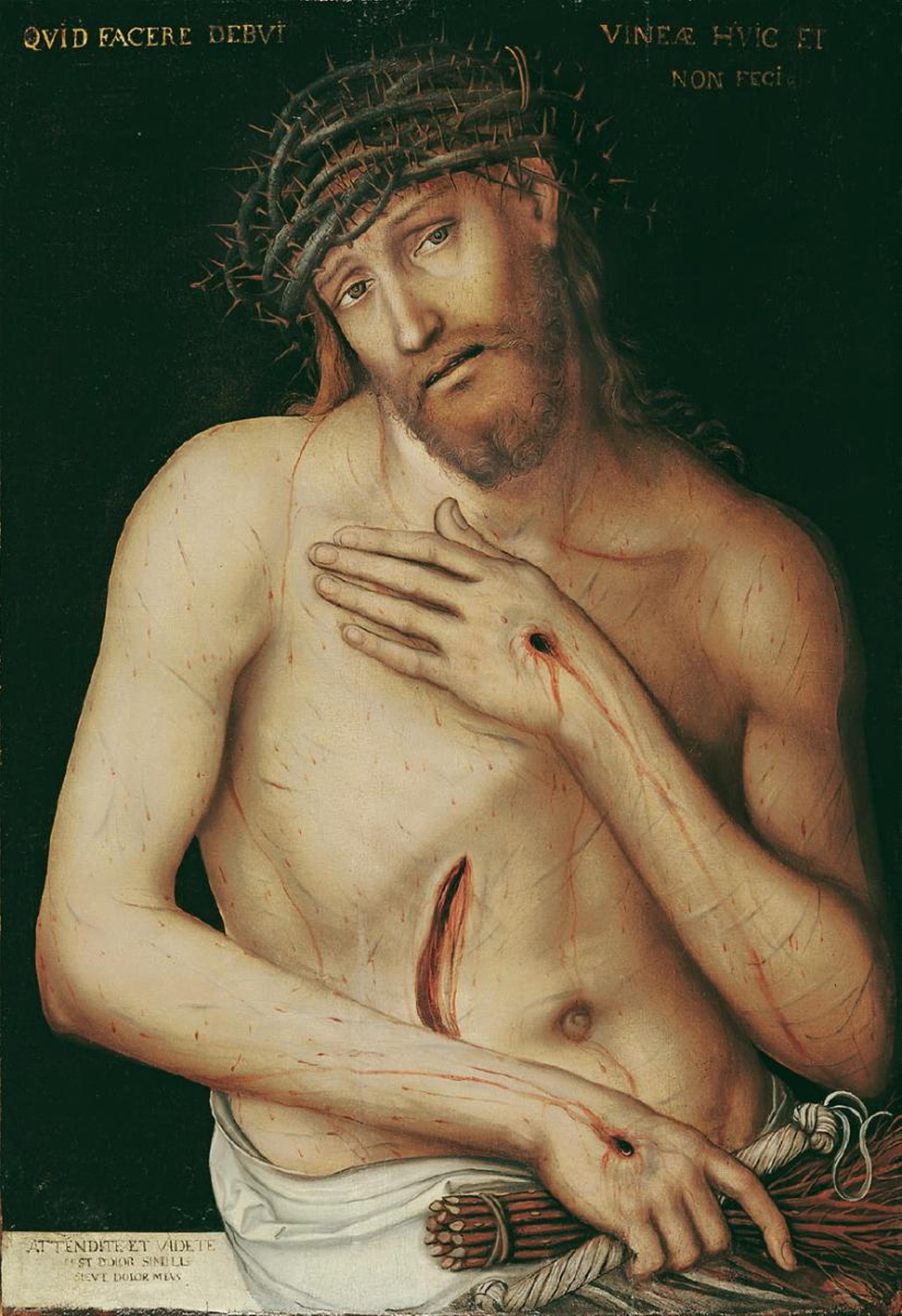 Lucas Cranach d. J. - CHRISTUS ALS SCHMERZENSMANN. - image-1