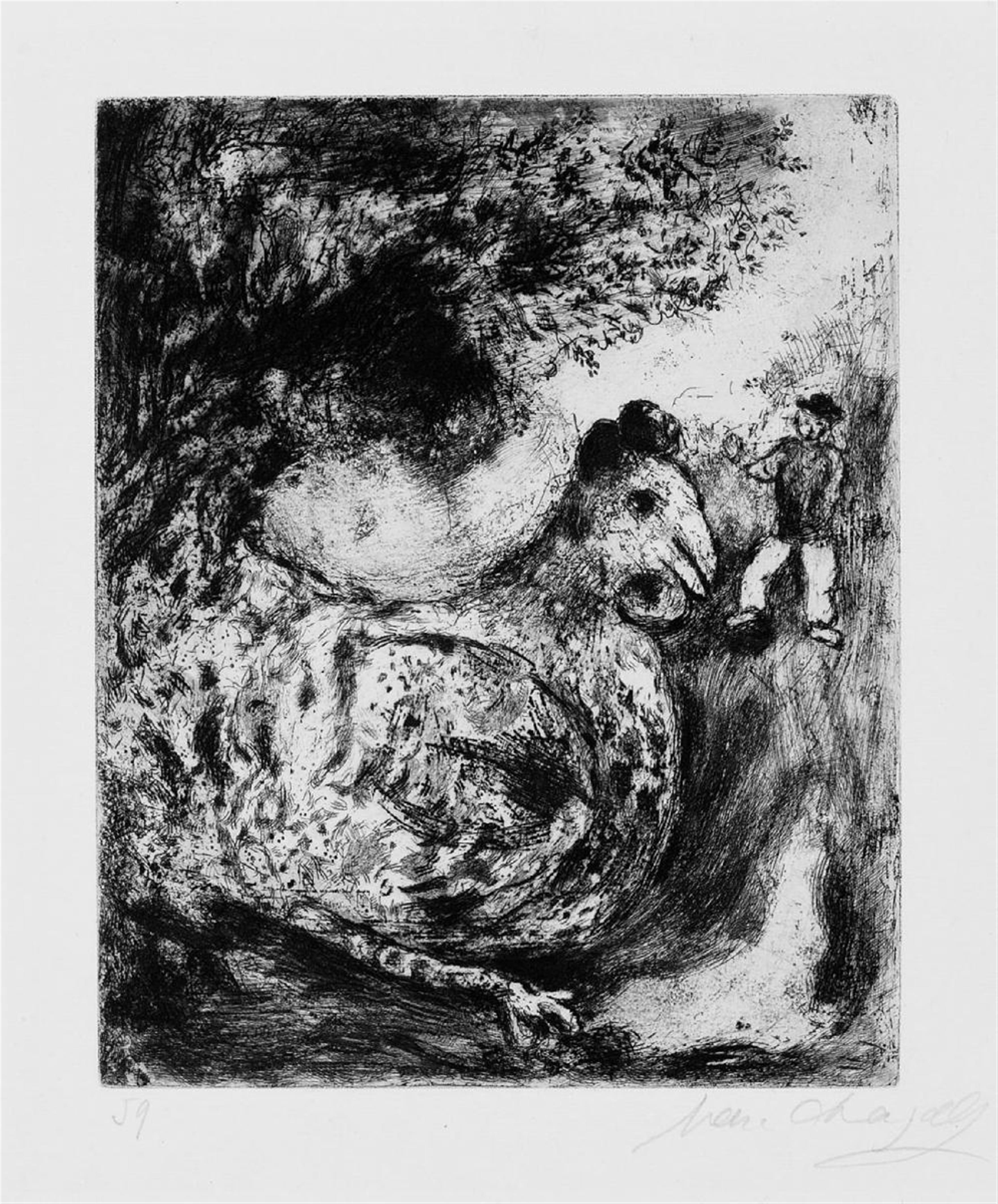 Marc Chagall - Die Henne mit den goldenen Eiern - image-1