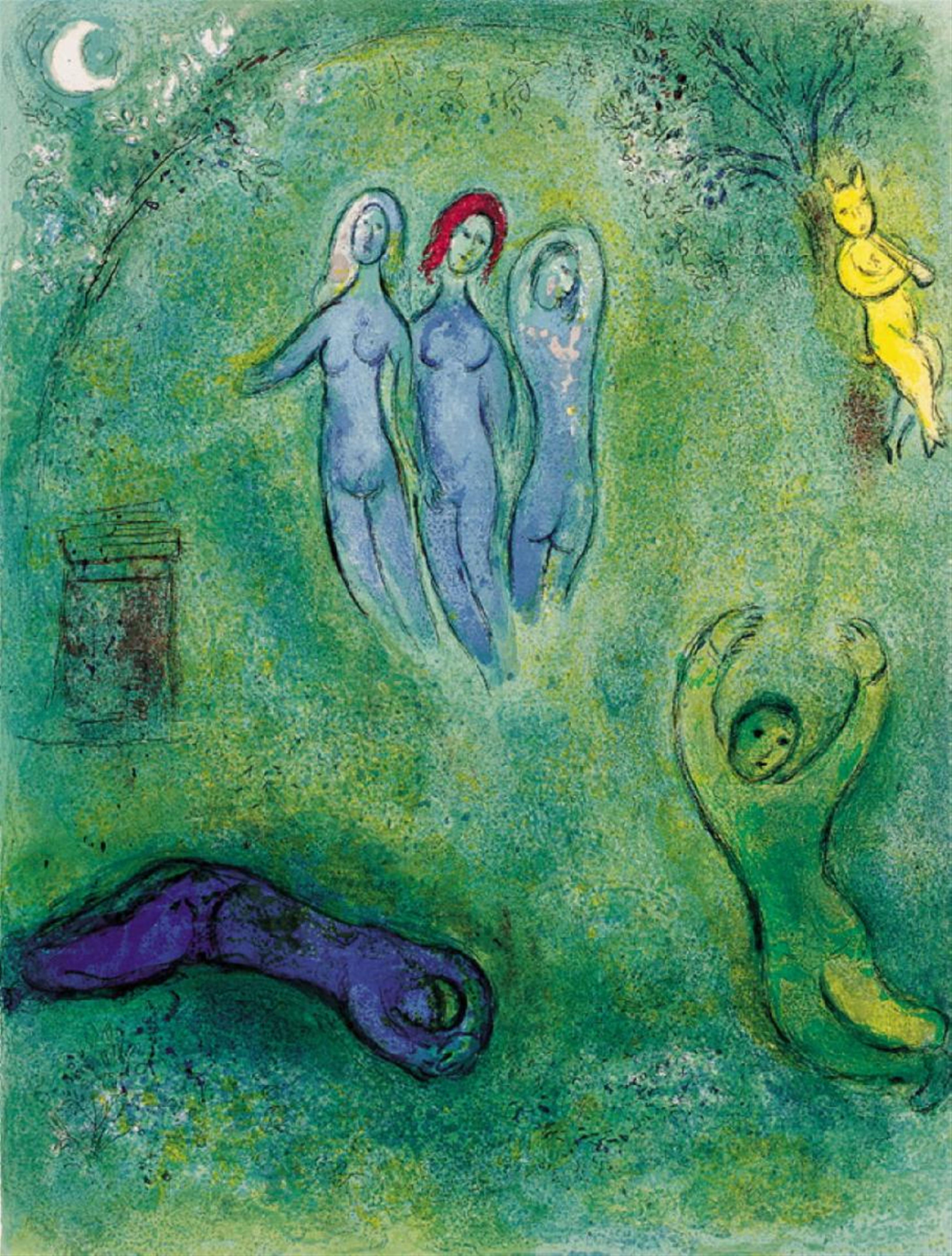 Marc Chagall - Daphnis Traum und die drei Nymphen - image-1